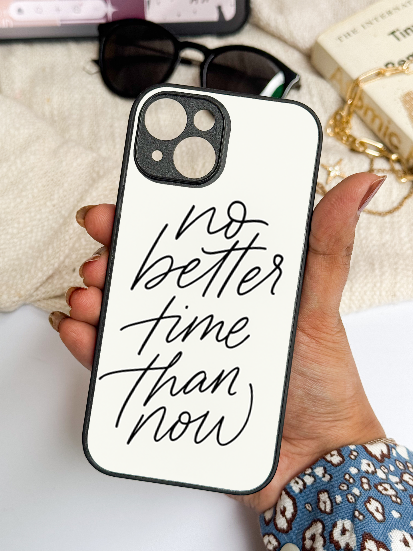 No Better Time Premium Glass Back Cover For iPhone 11,12,13,14,15,16 Models