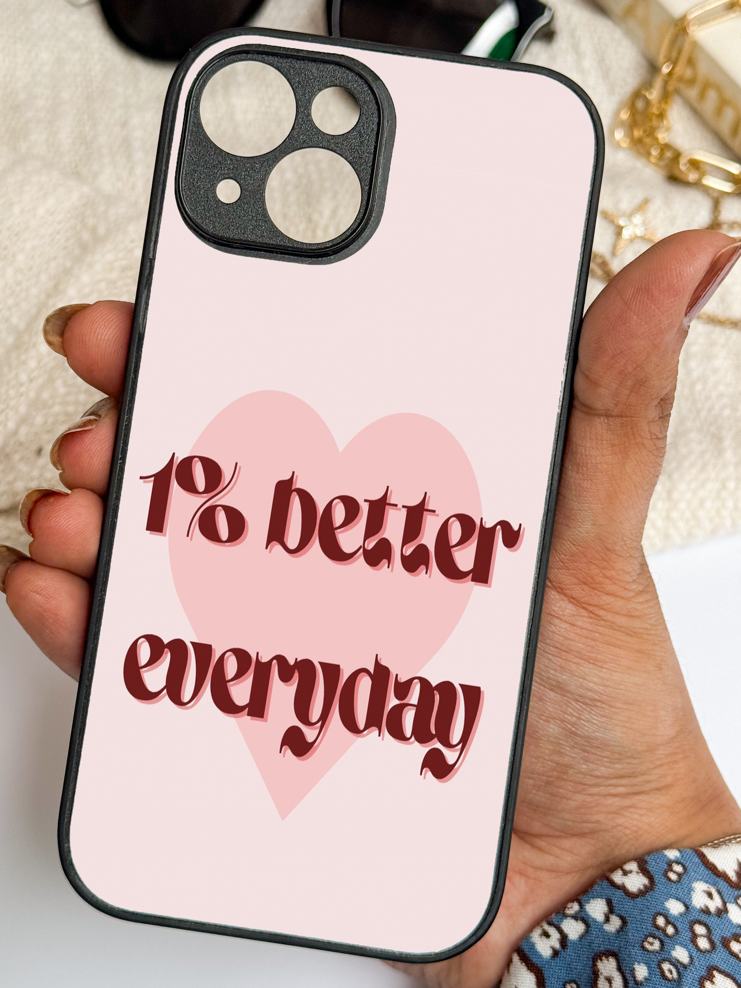 Little Wins Premium Glass Back Cover For iPhone 11,12,13,14,15,16 Models