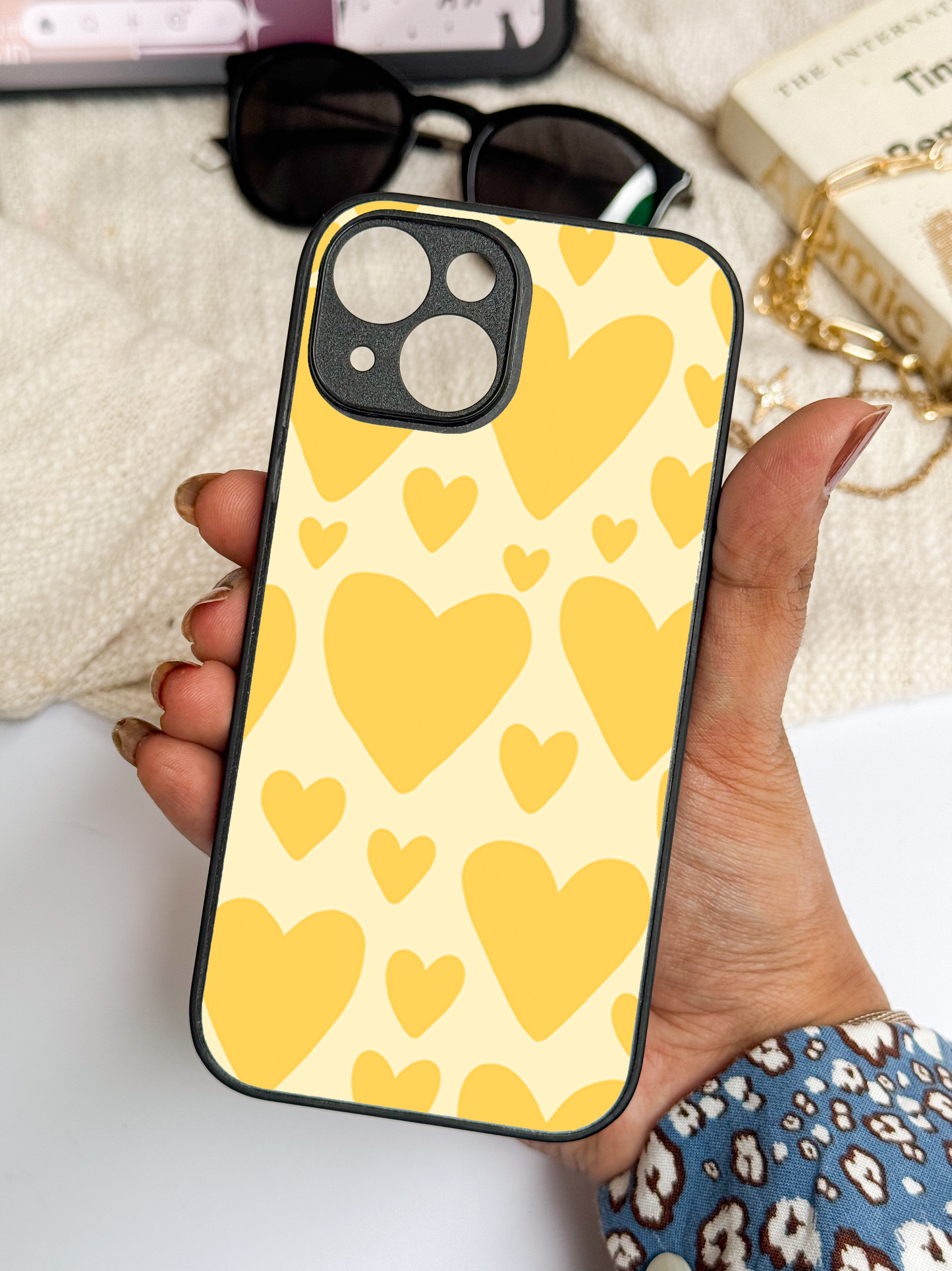 They Were All Yellow Premium Glass Back Cover For iPhone 11,12,13,14,15,16 Models