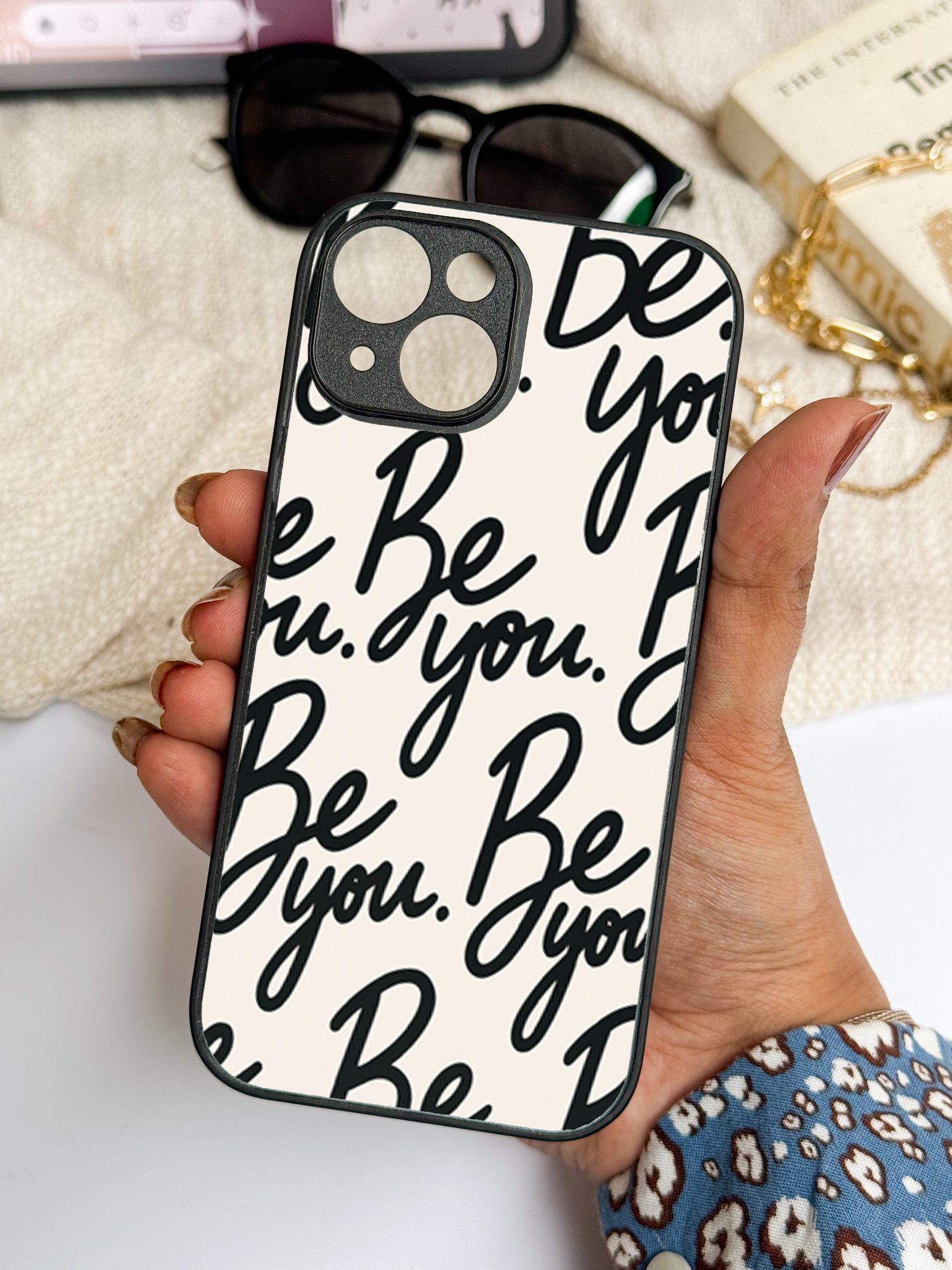 Be-You Premium Glass Back Cover For iPhone 11,12,13,14,15,16 Models