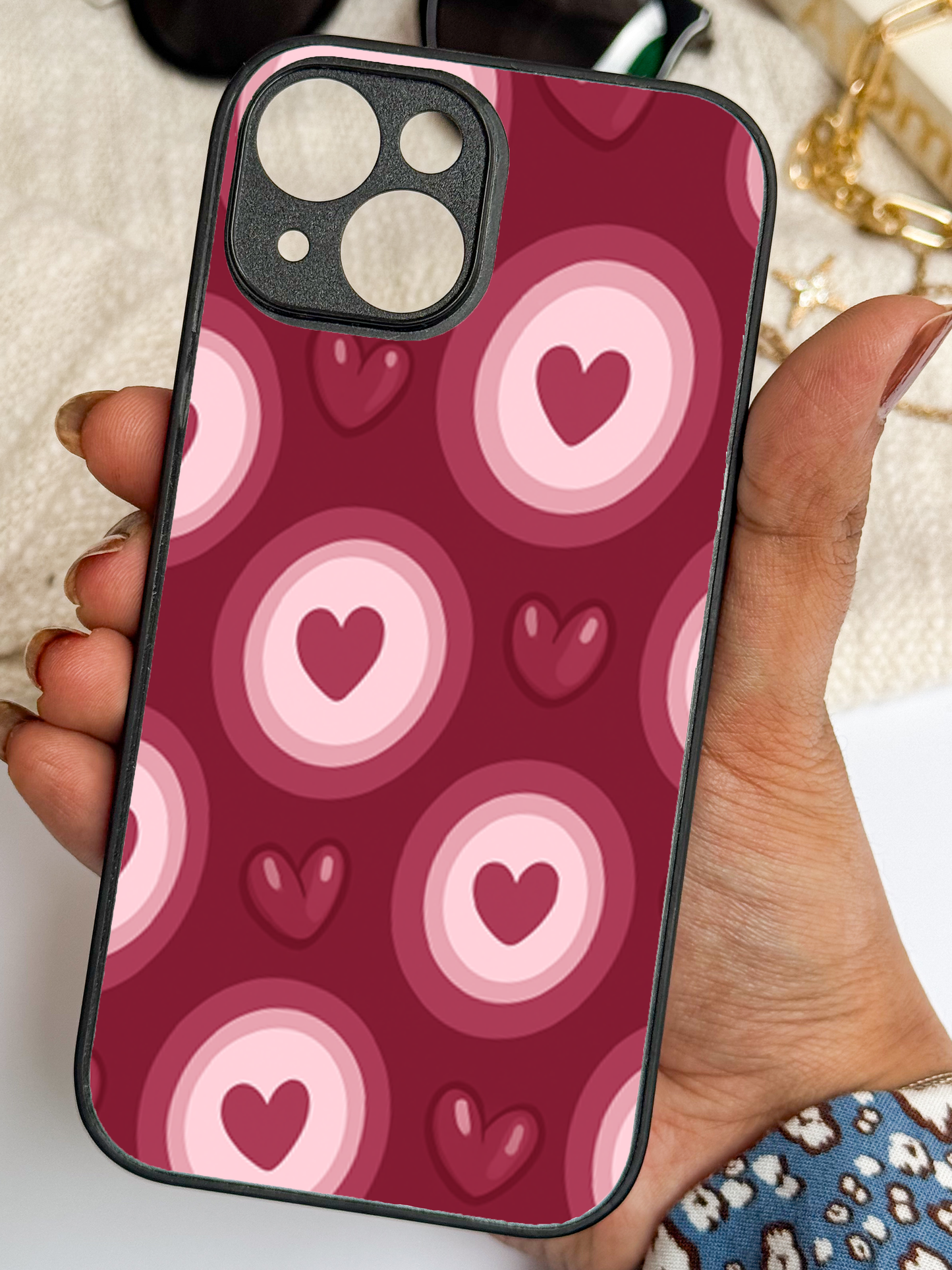 Cupid Core Premium Glass Back Cover For iPhone 11,12,13,14,15,16,17 Models