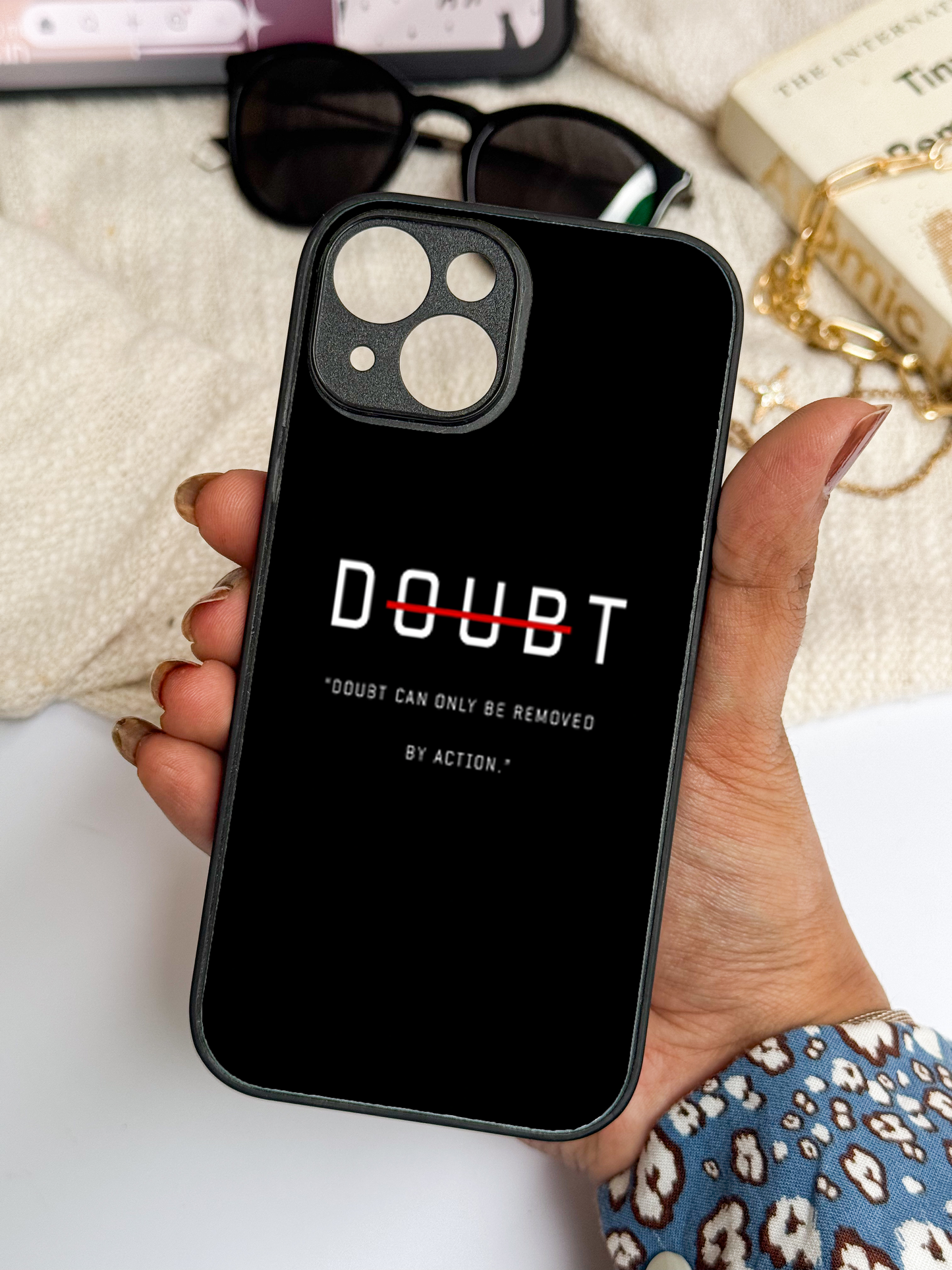 No Doubt Premium Glass Back Cover For iPhone 11,12,13,14,15,16 Models