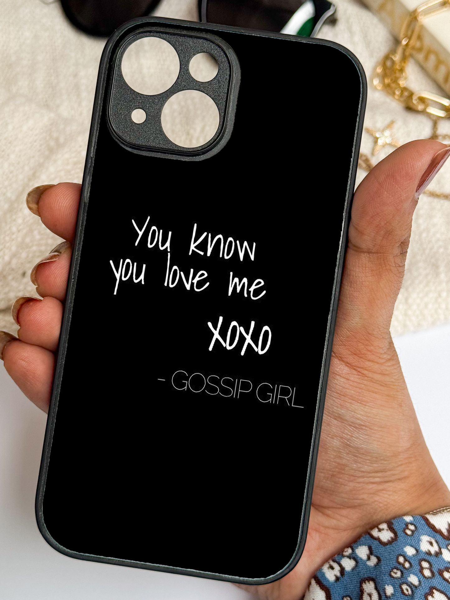 Scandal Script Premium Glass Back Cover For iPhone 11,12,13,14,15,16 Models