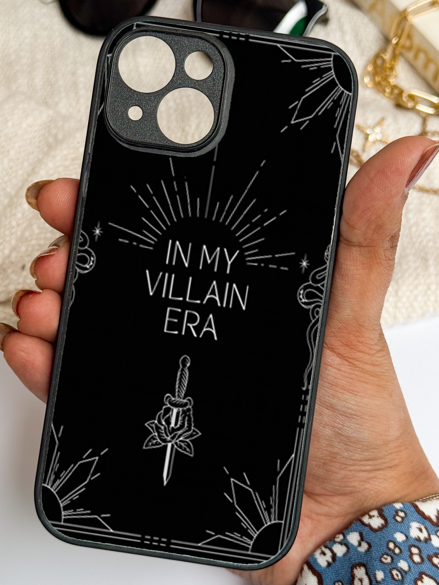 Villain Energy Premium Glass Back Cover For iPhone 11,12,13,14,15,16 Models