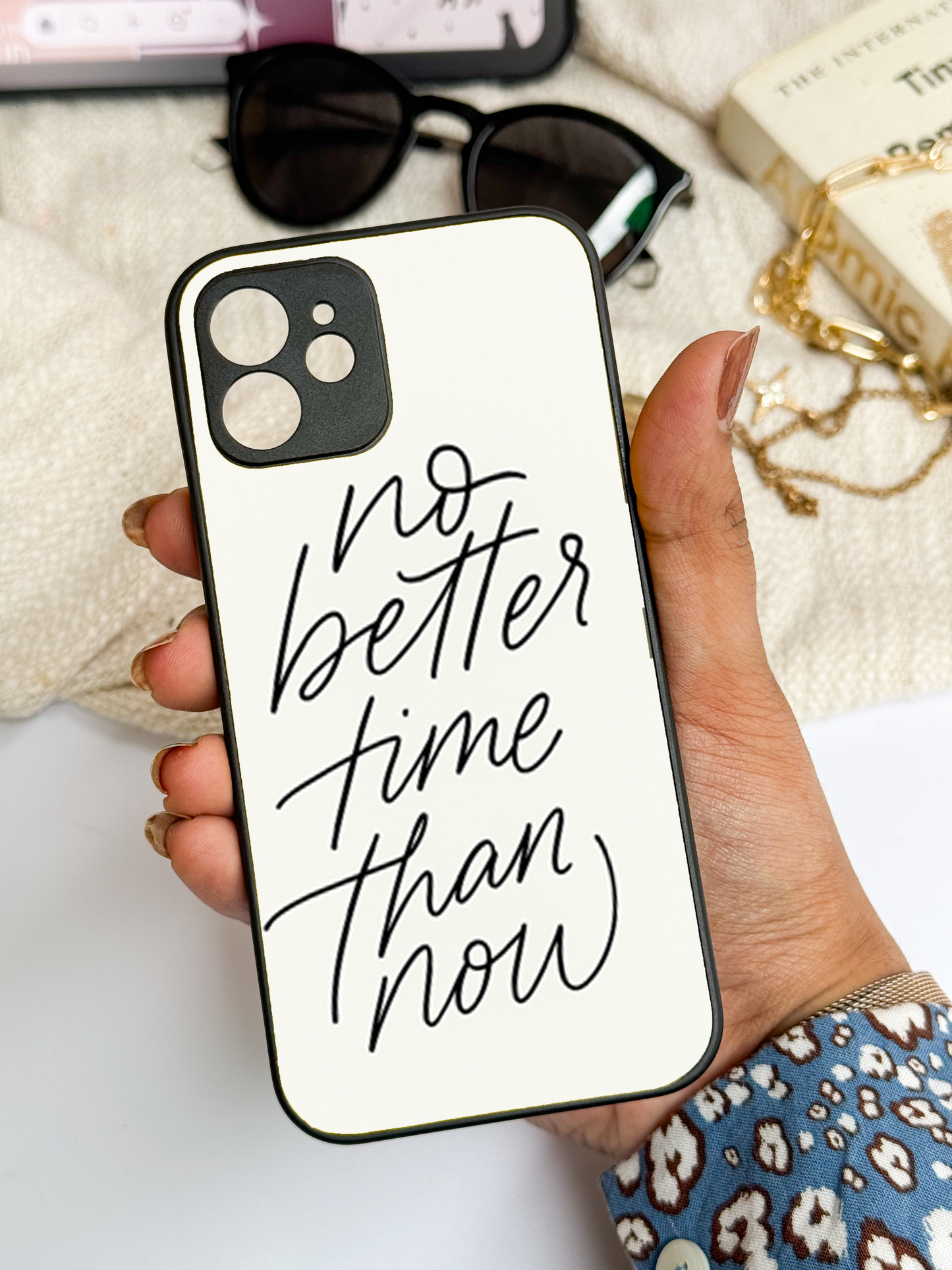 No Better Time Premium Glass Back Cover For iPhone 11,12,13,14,15,16 Models