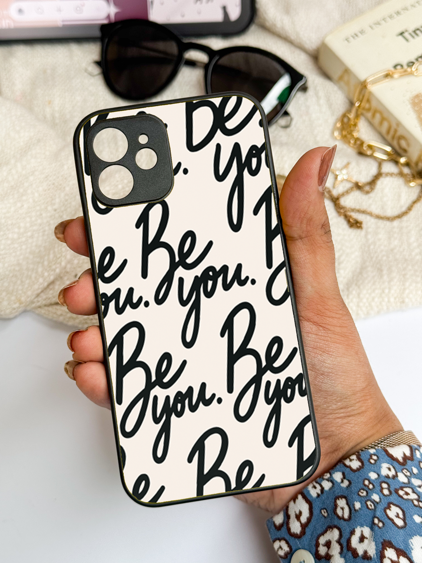 Be-You Premium Glass Back Cover For iPhone 11,12,13,14,15,16 Models
