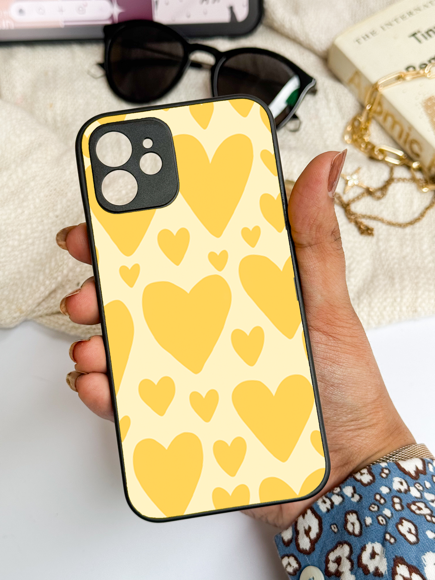 They Were All Yellow Premium Glass Back Cover For iPhone 11,12,13,14,15,16 Models