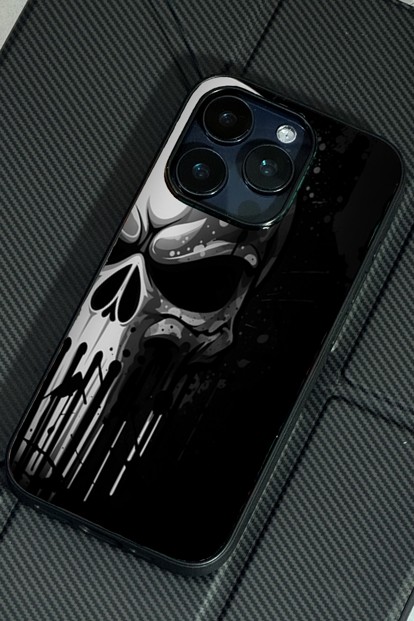 Deathmark Premium Glass Back Cover For iPhone 11,12,13,14,15,16 Models