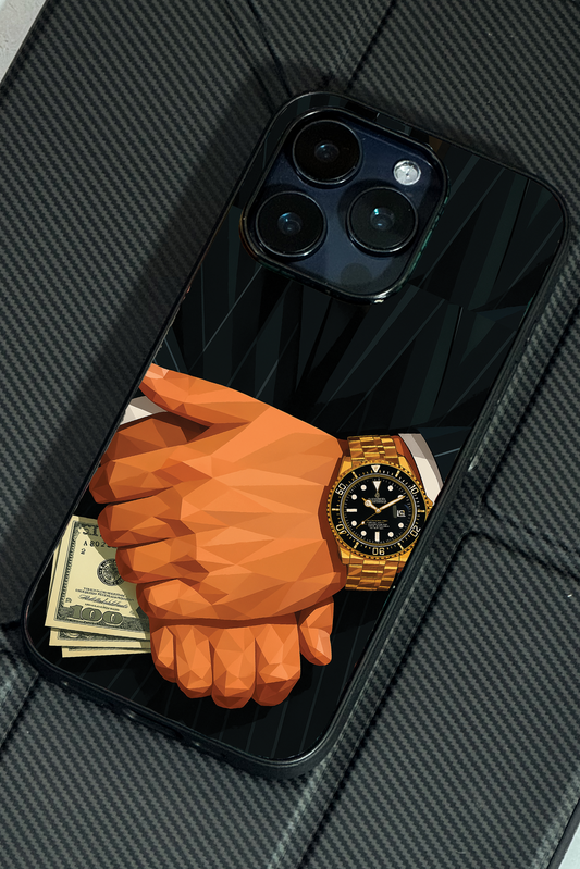 Money Matters Premium Glass Back Cover For iPhone 11,12,13,14,15,16,17 Models