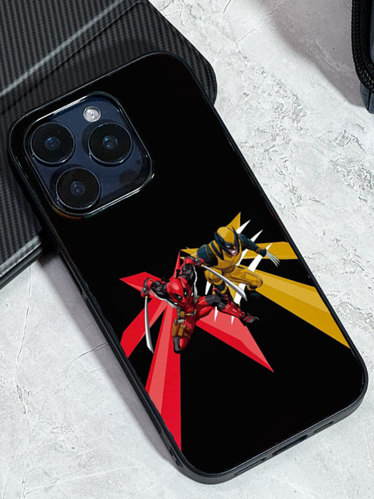 Battle Duo Premium Glass Back Cover For iPhone 11,12,13,14,15,16 Models