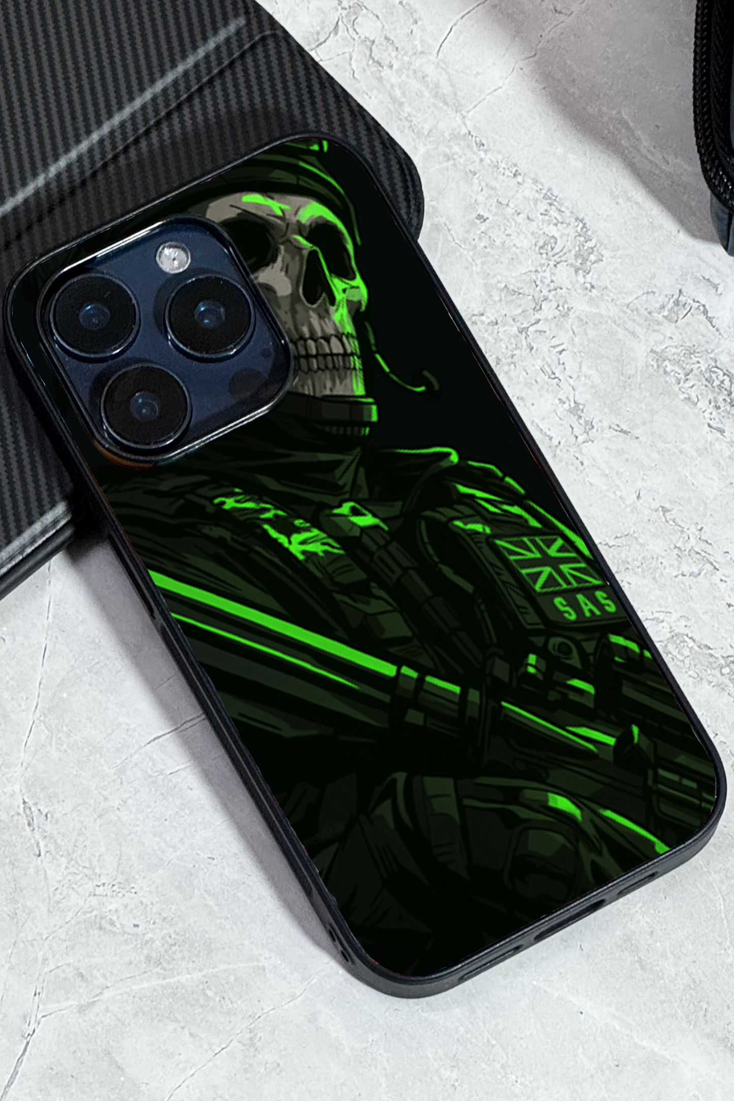 COD Zombie  Premium Glass Back Cover For iPhone 11,12,13,14,15,16 Models