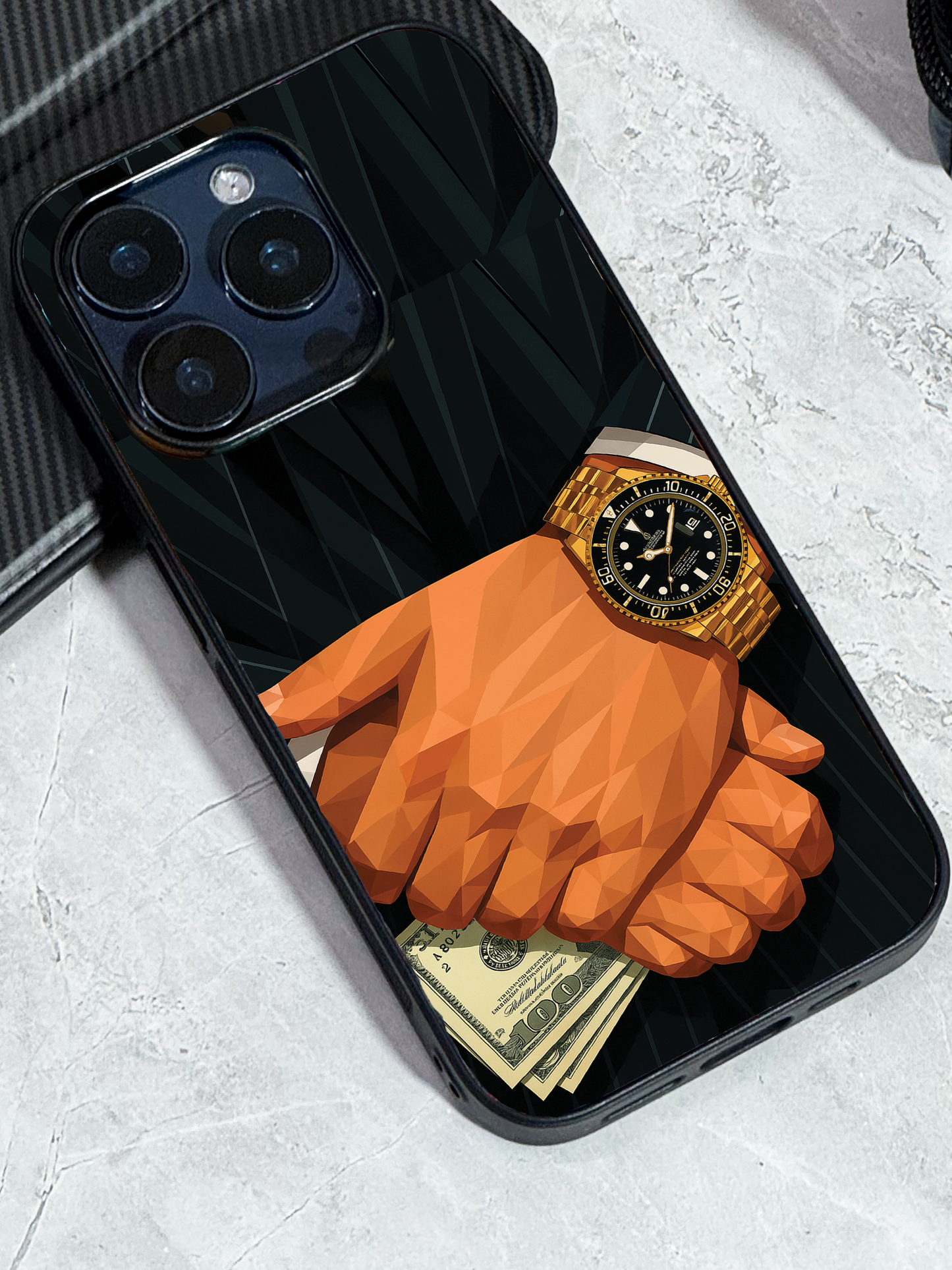 Money Matters Premium Glass Back Cover For iPhone 11,12,13,14,15,16 Models