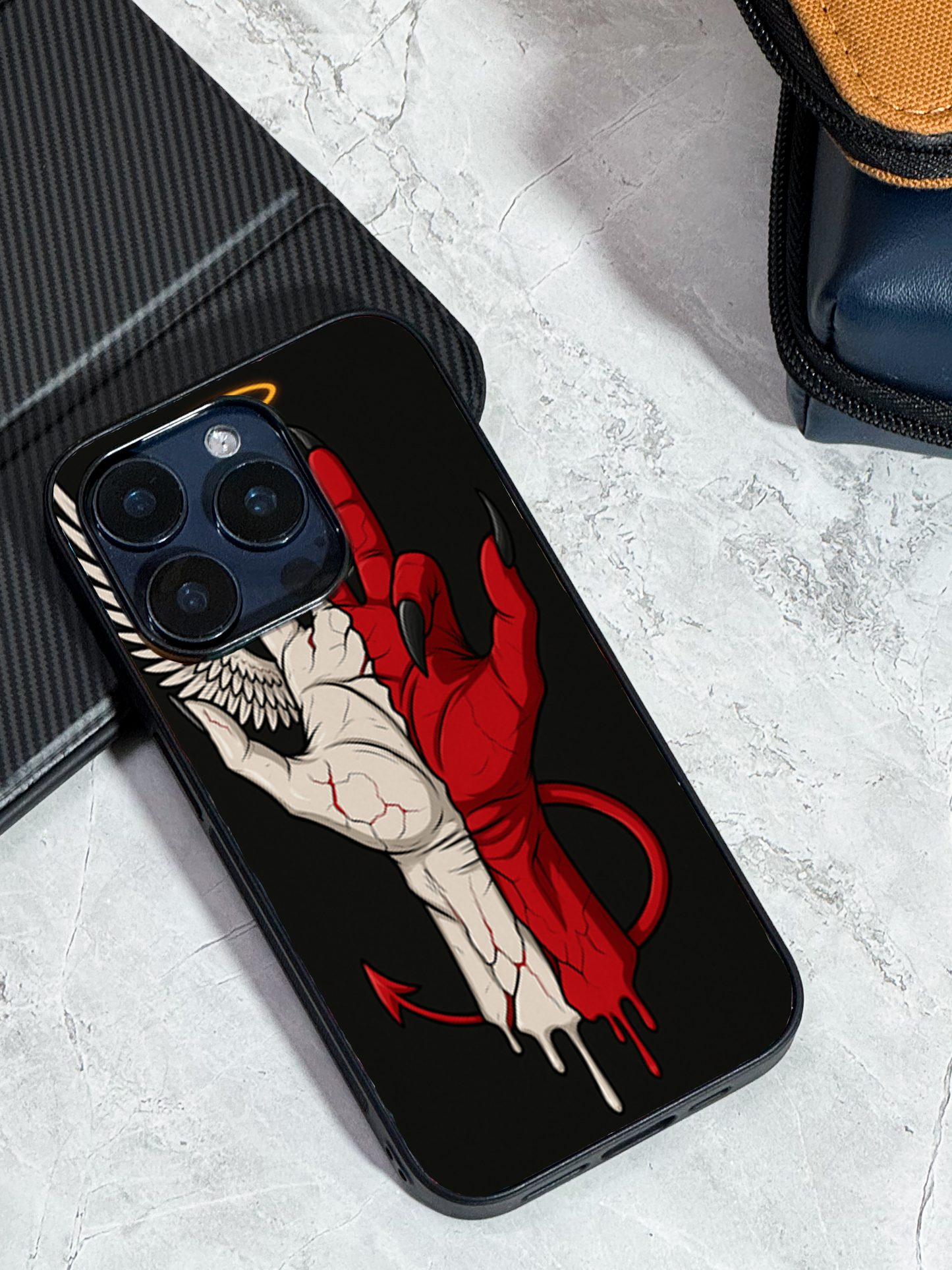 Duality Premium Glass Back Cover For iPhone 11,12,13,14,15,16 Models