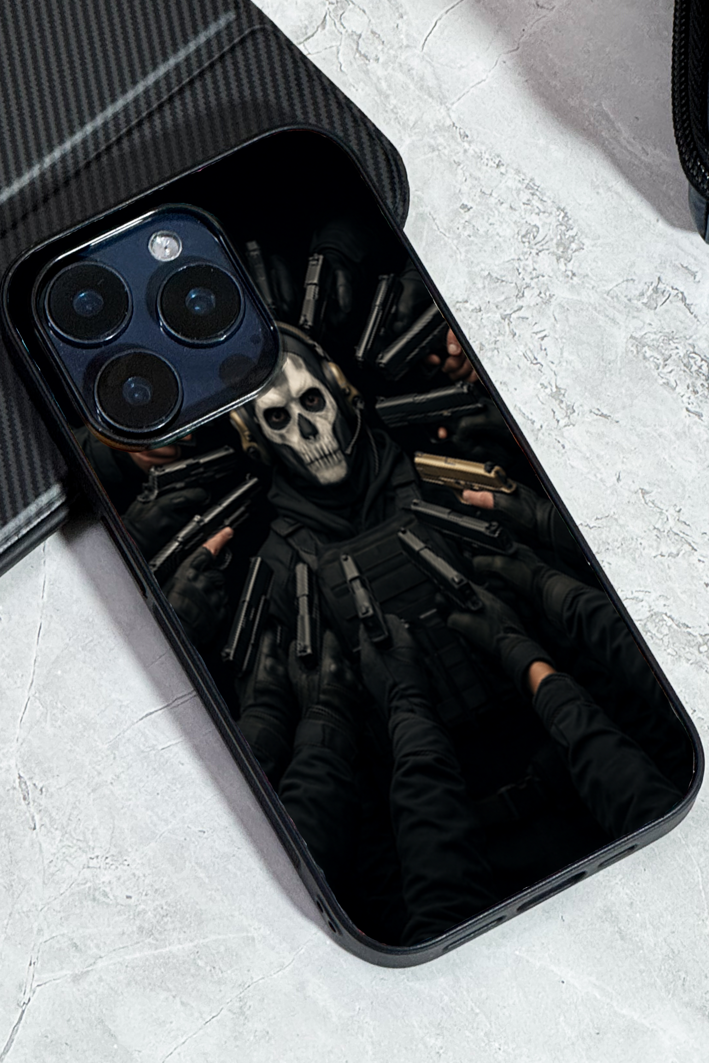 Bullet Crown Premium Glass Back Cover For iPhone 11,12,13,14,15,16 Models