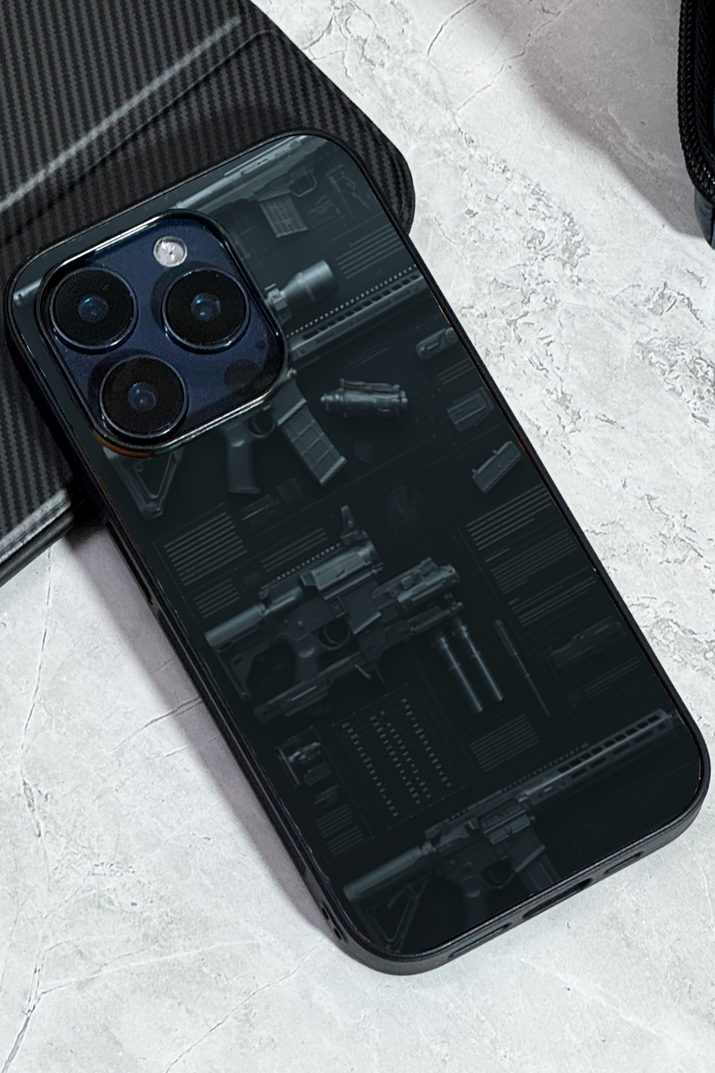 COD Guns  Premium Glass Back Cover For iPhone 11,12,13,14,15,16 Models