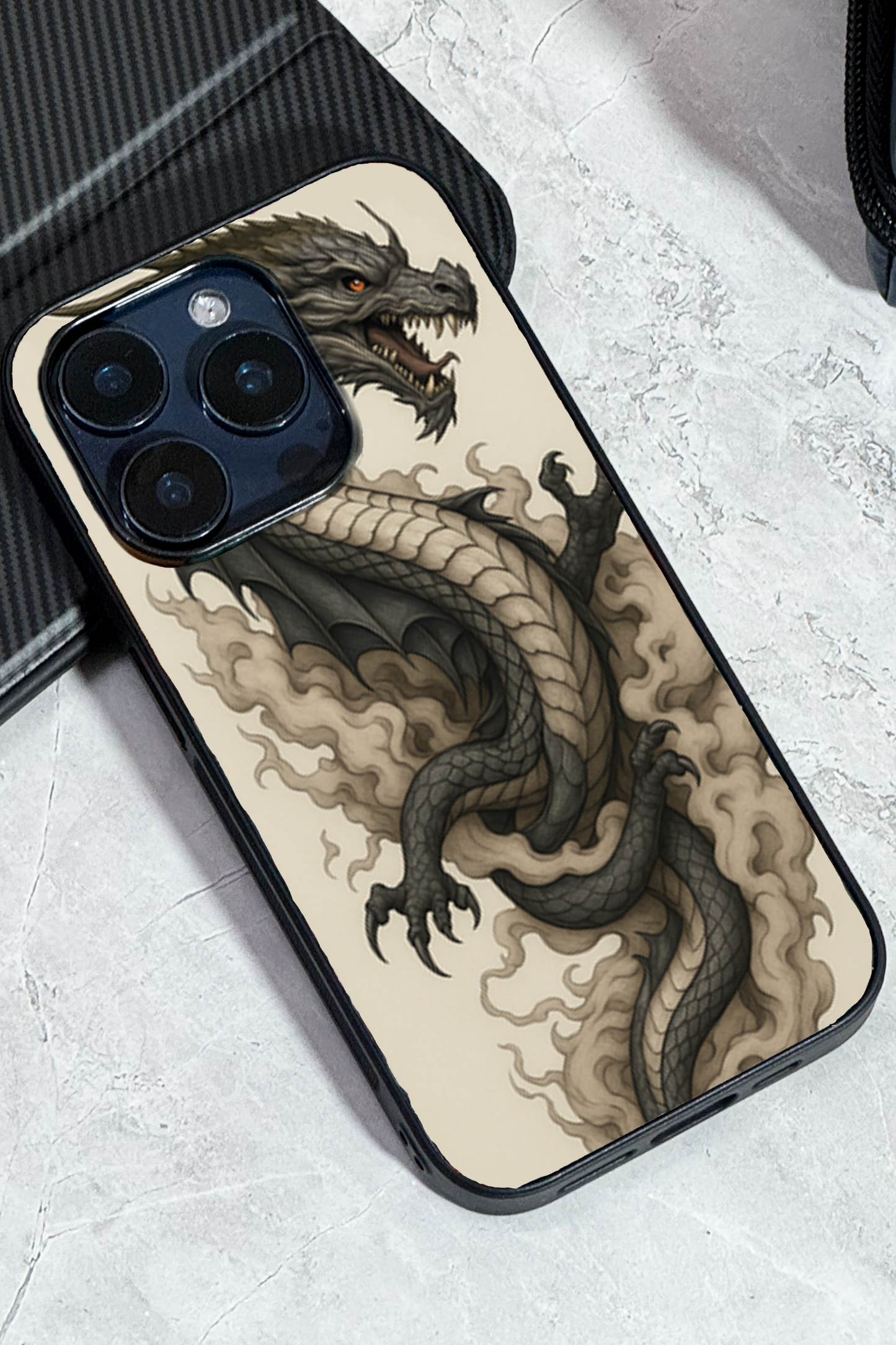 Dragon Premium Glass Back Cover For iPhone 11,12,13,14,15,16 Models