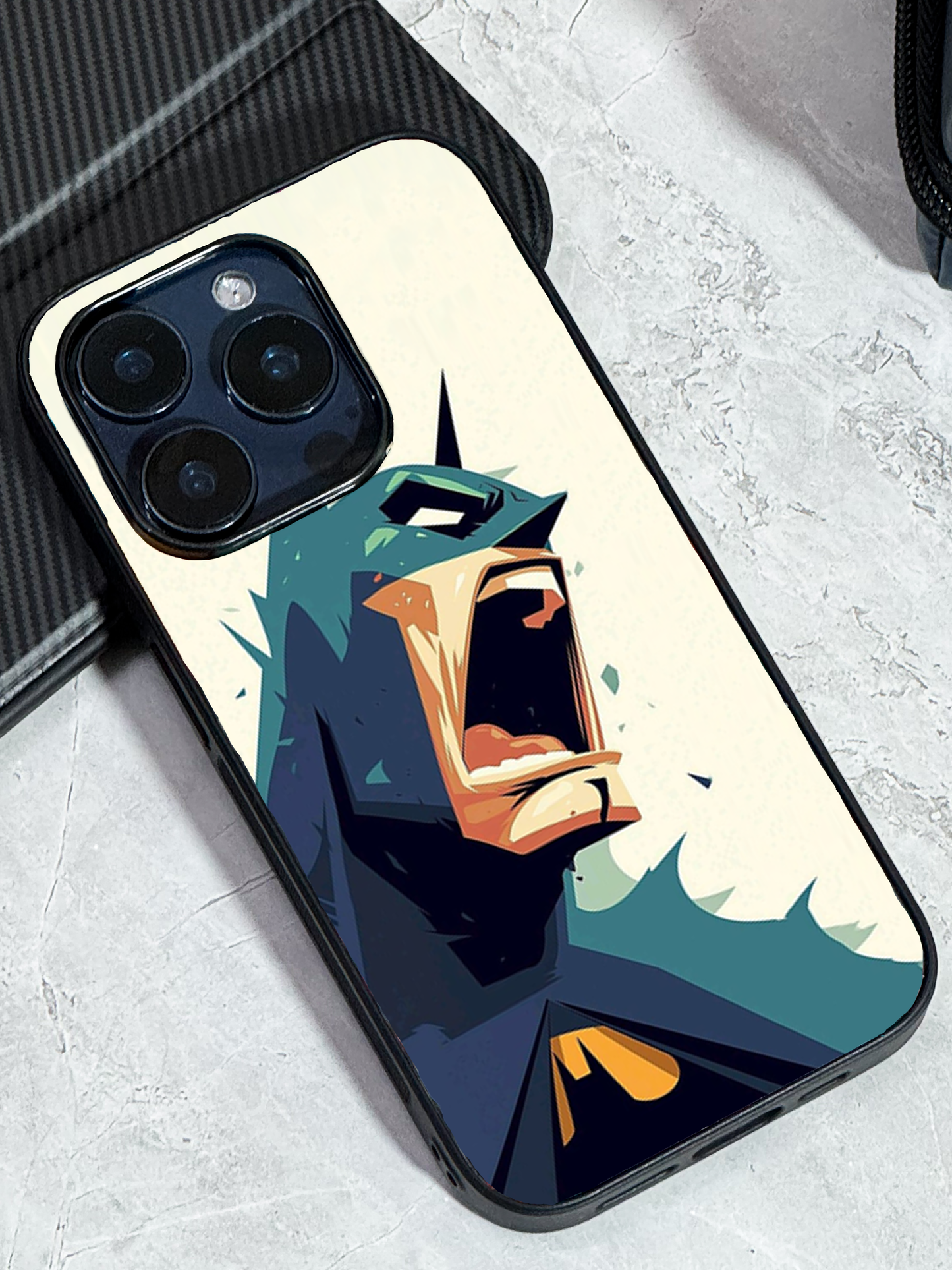The Dark Roar Premium Glass Back Cover For iPhone 11,12,13,14,15,16 Models
