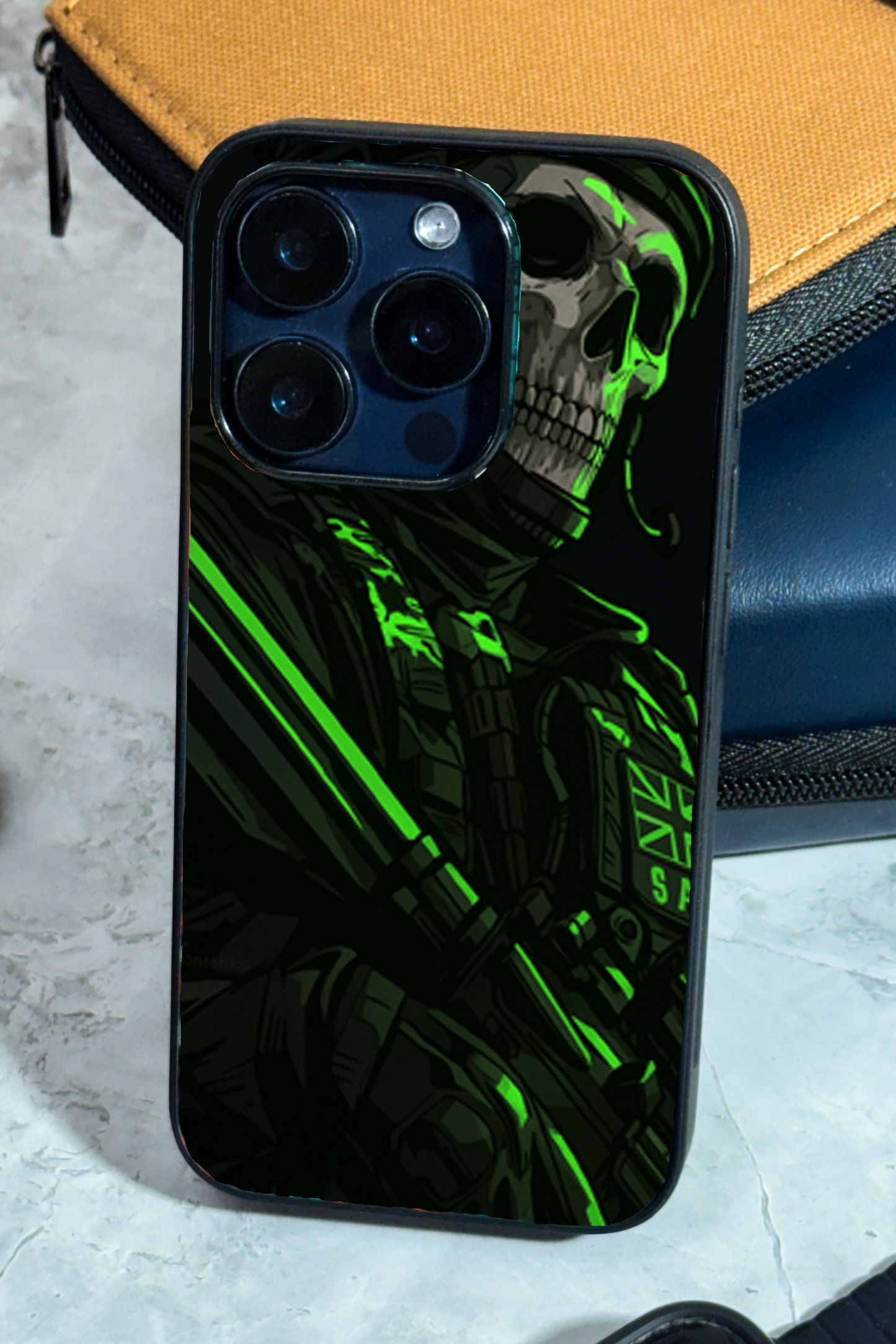 COD Zombie  Premium Glass Back Cover For iPhone 11,12,13,14,15,16 Models