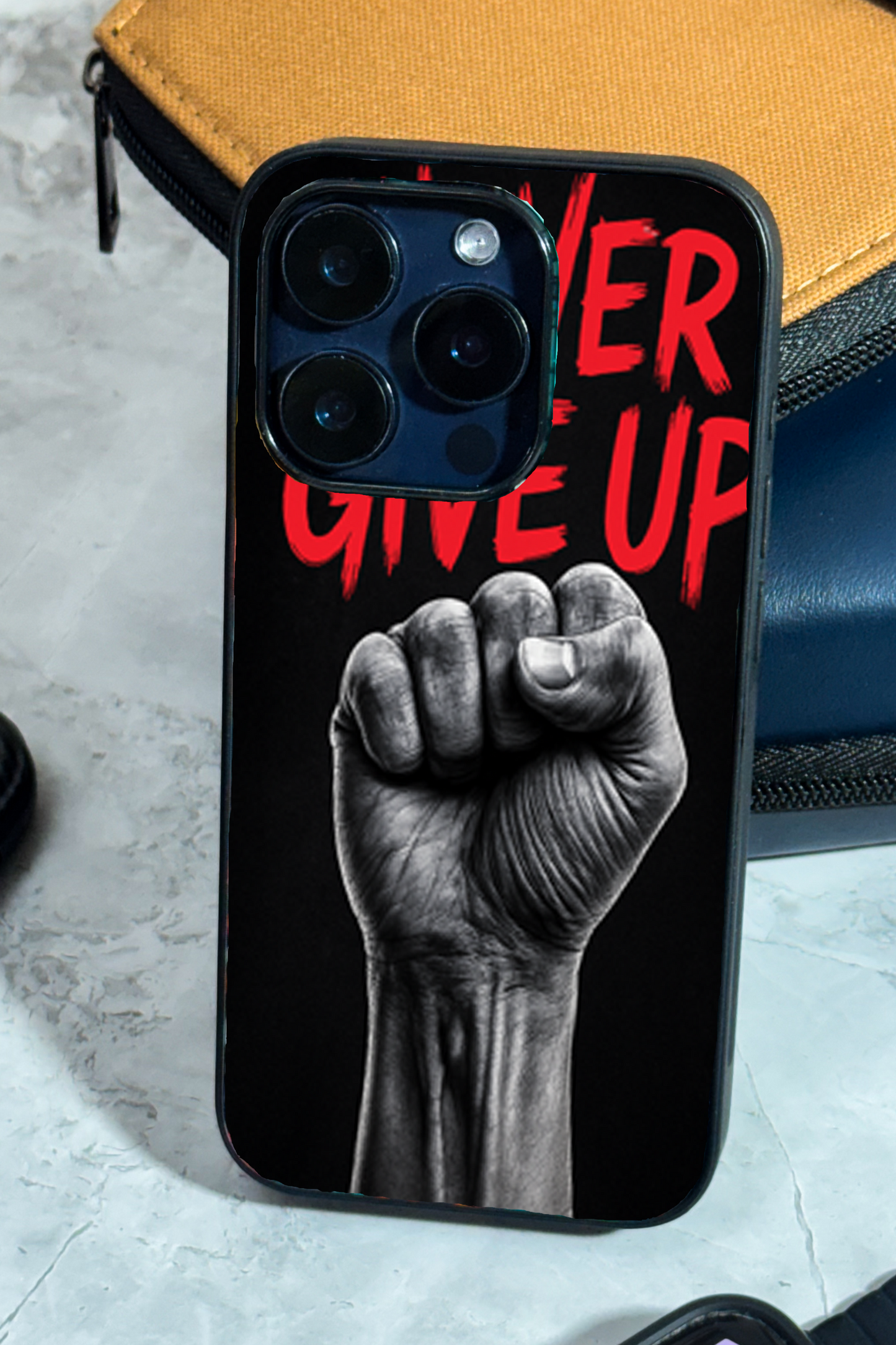 Iron Will Premium Glass Back Cover For iPhone 11,12,13,14,15,16 Models