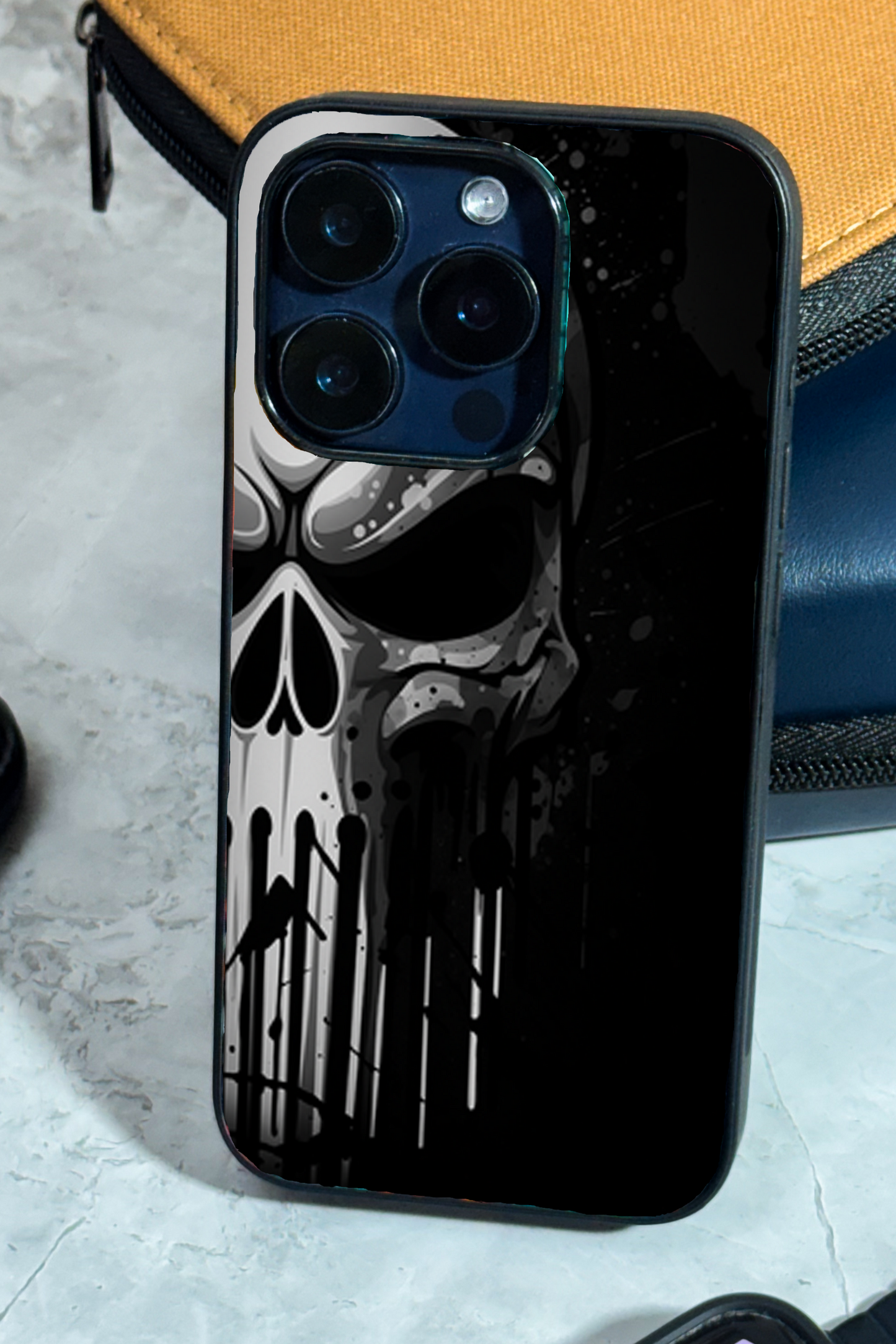 Deathmark Premium Glass Back Cover For iPhone 11,12,13,14,15,16 Models