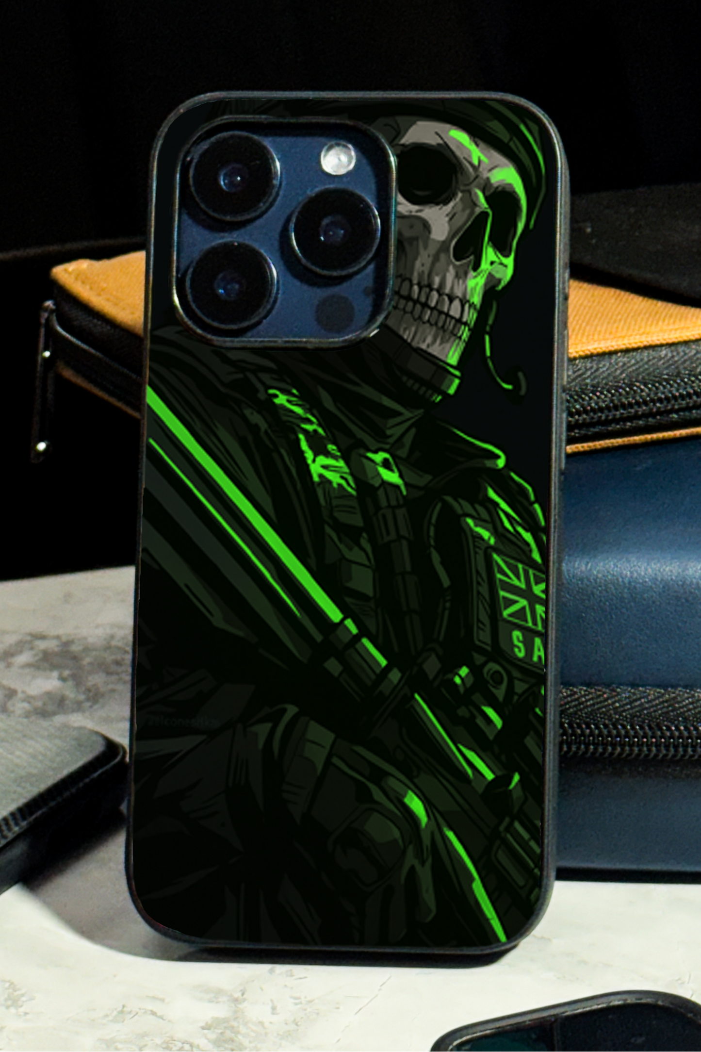 COD Zombie  Premium Glass Back Cover For iPhone 11,12,13,14,15,16 Models