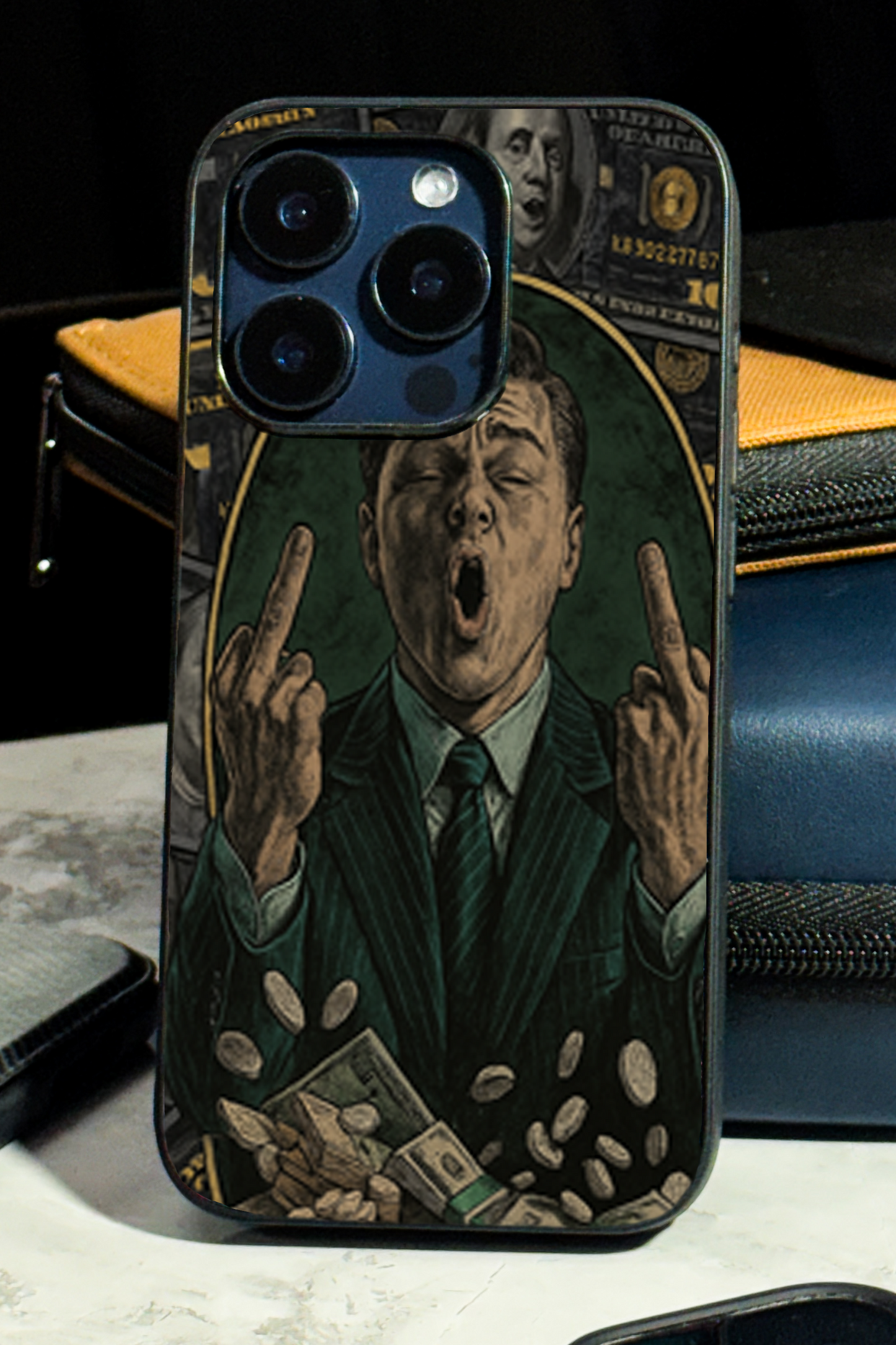 Cash Over Class Premium Glass Back Cover For iPhone 11,12,13,14,15,16 Models