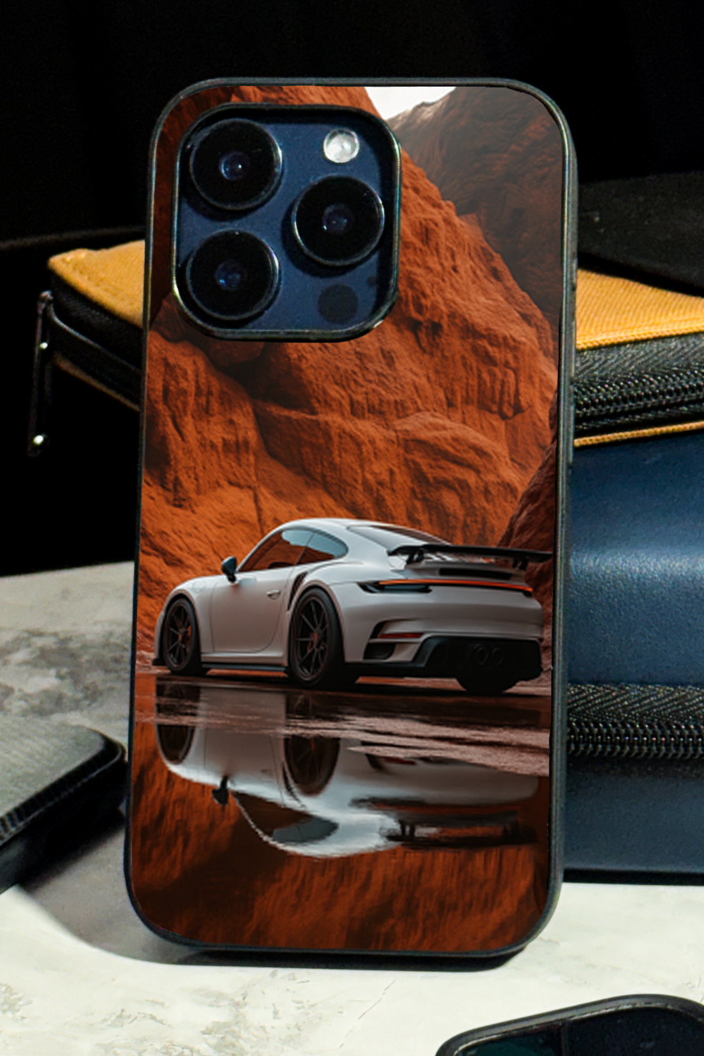 Canyon Rush Glass Back Cover For iPhone 11,12,13,14,15,16 ModelS