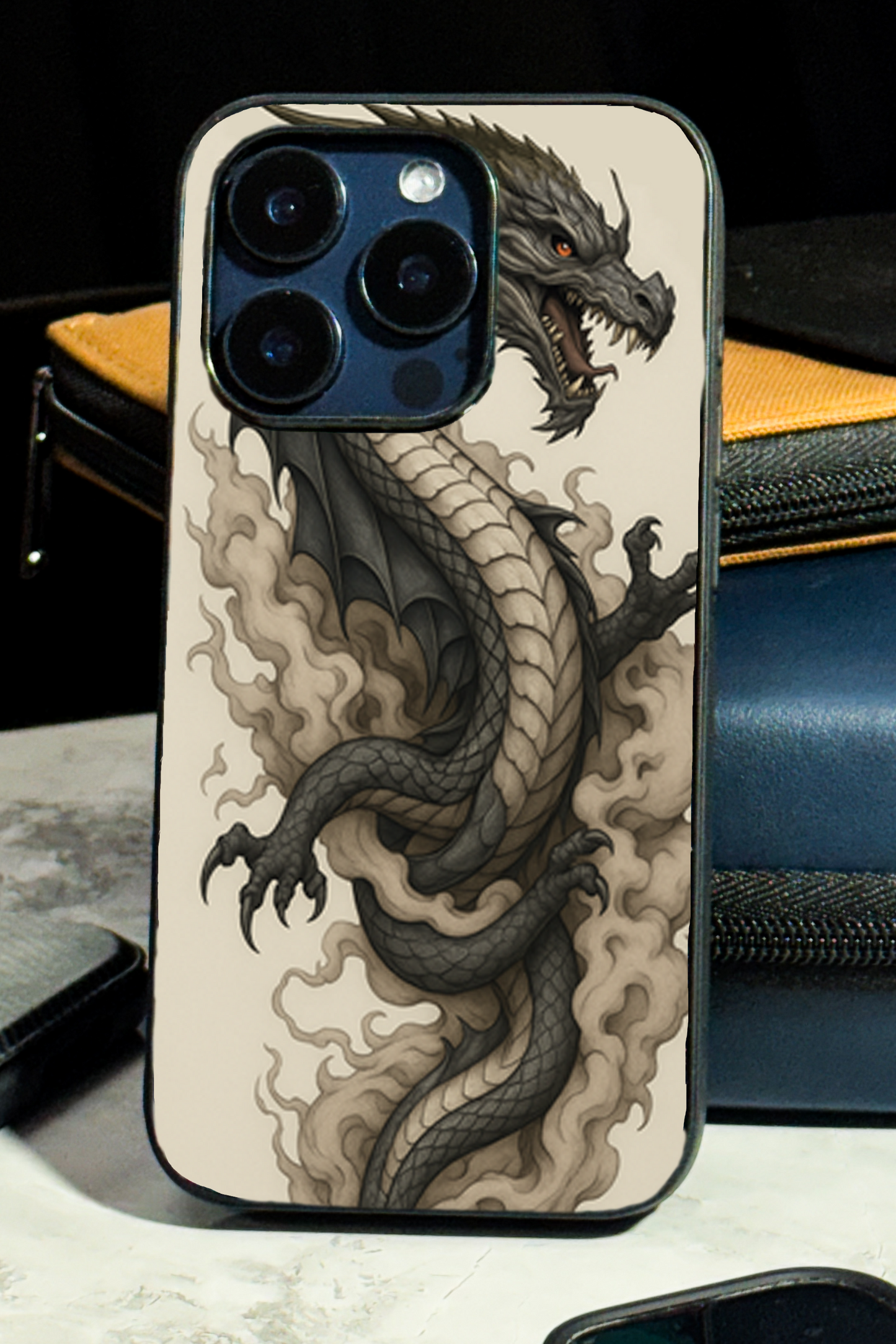 Dragon Premium Glass Back Cover For iPhone 11,12,13,14,15,16 Models