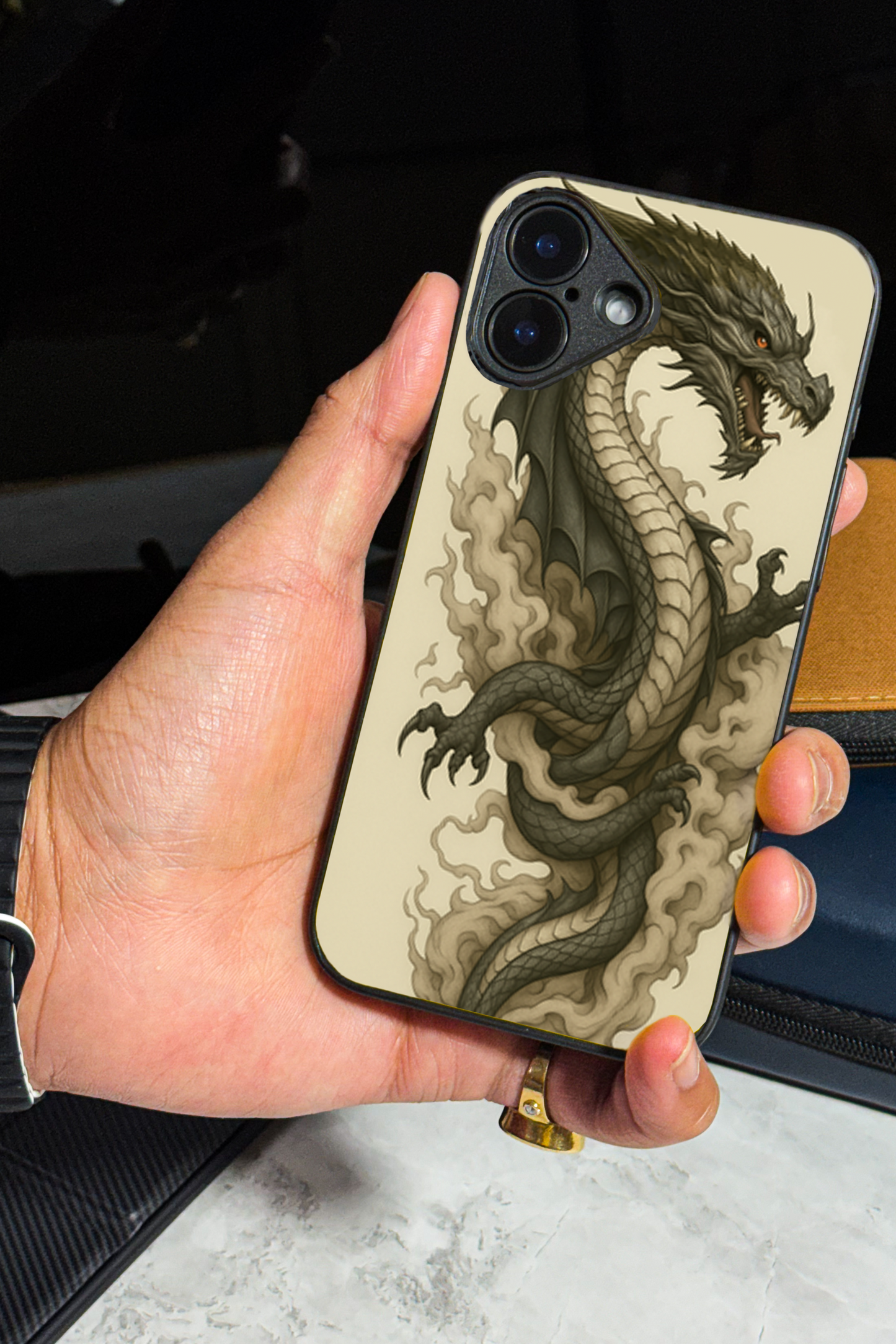 Dragon Premium Glass Back Cover For iPhone 11,12,13,14,15,16 Models