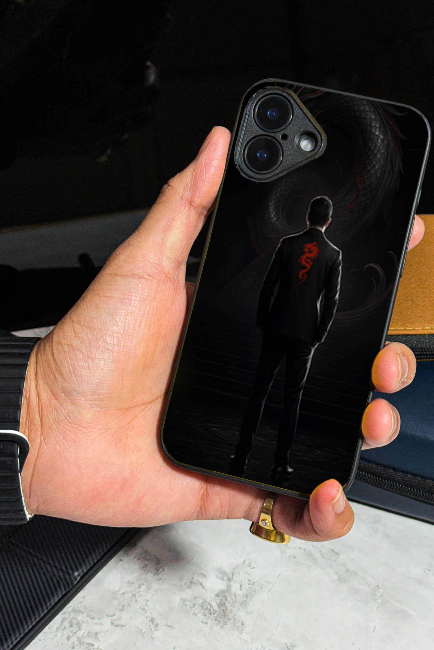 Venom Authority Premium Glass Back Cover For iPhone 11,12,13,14,15,16 Models