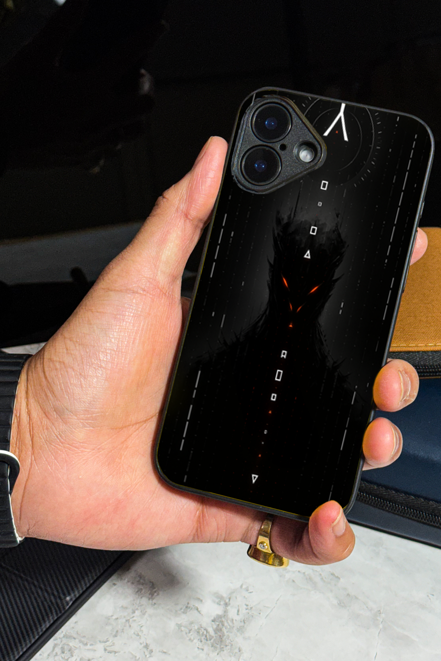 Oblivion Eyes Premium Glass Back Cover For iPhone 11,12,13,14,15,16 Models