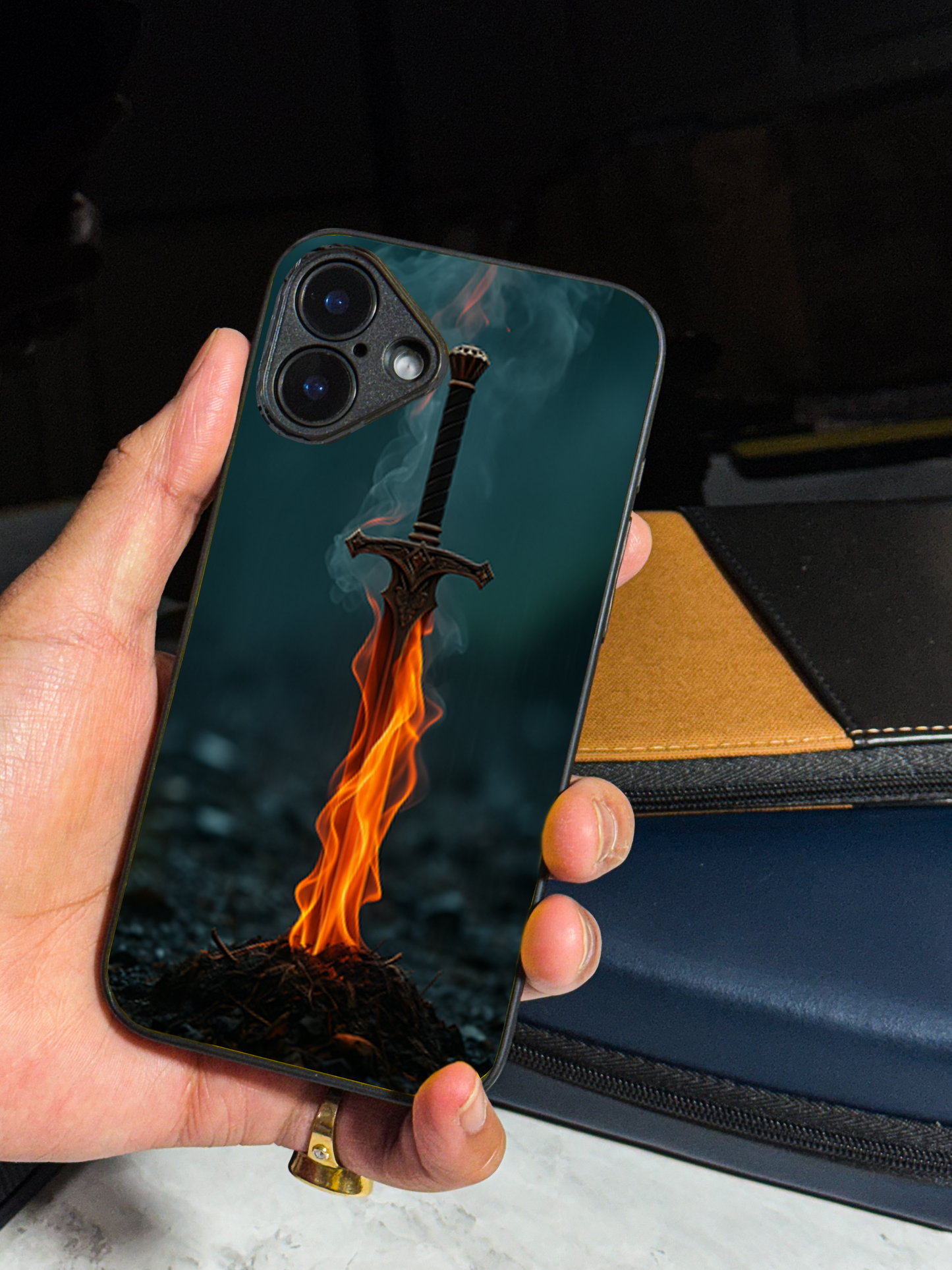 Flameborne Premium Glass Back Cover For iPhone 11,12,13,14,15,16 Models