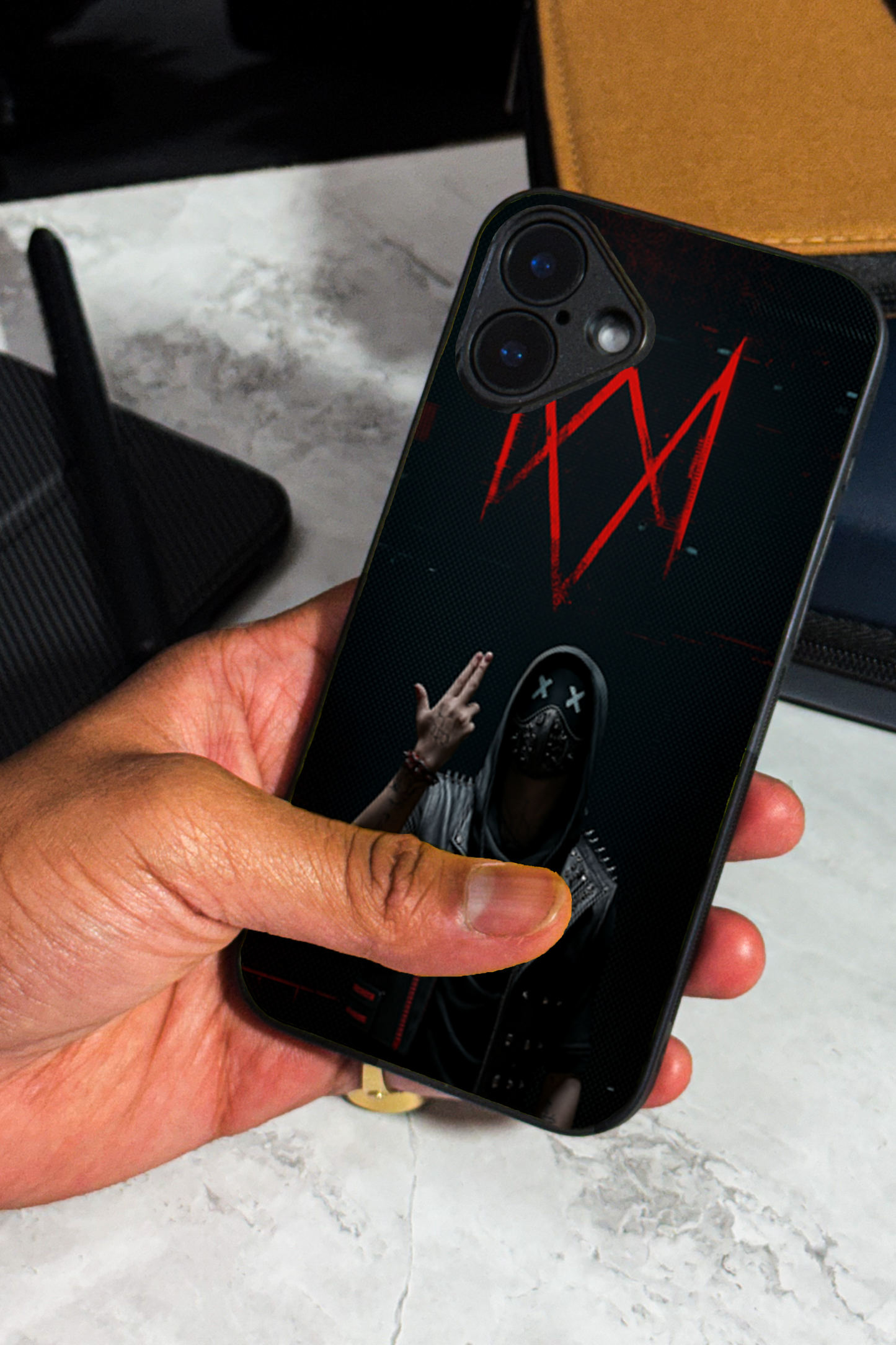 symbol Premium Glass Back Cover For iPhone 11,12,13,14,15,16 Models