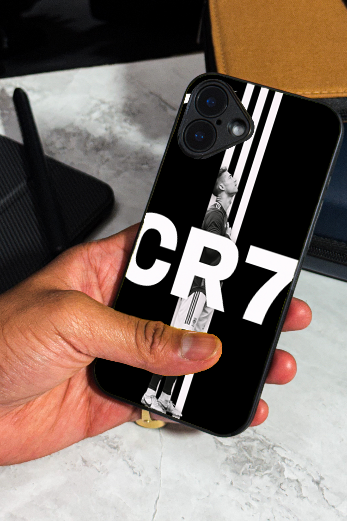 Legacy Stripe Premium Glass Back Cover For iPhone 11,12,13,14,15,16 Models