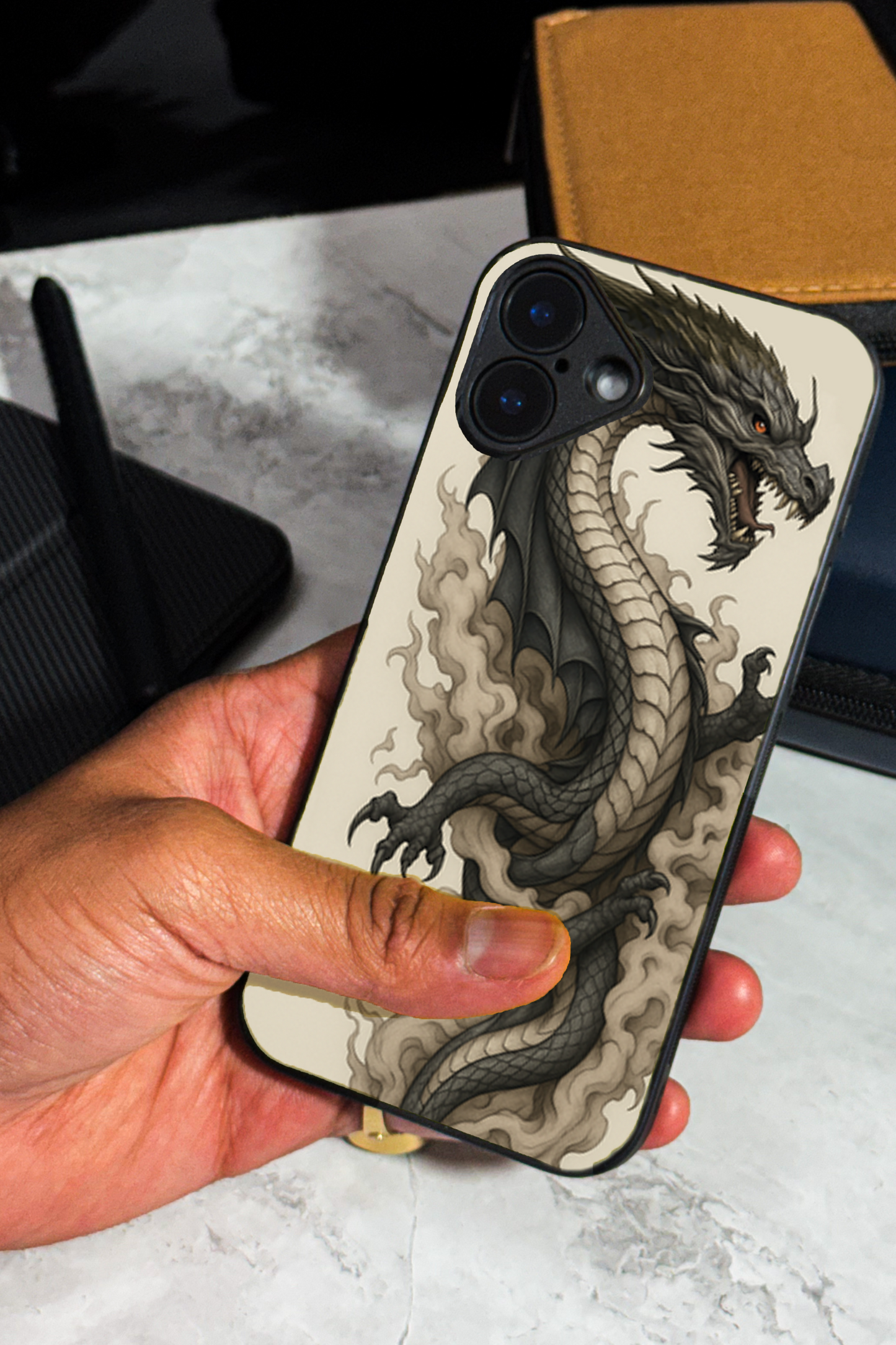 Dragon Premium Glass Back Cover For iPhone 11,12,13,14,15,16 Models