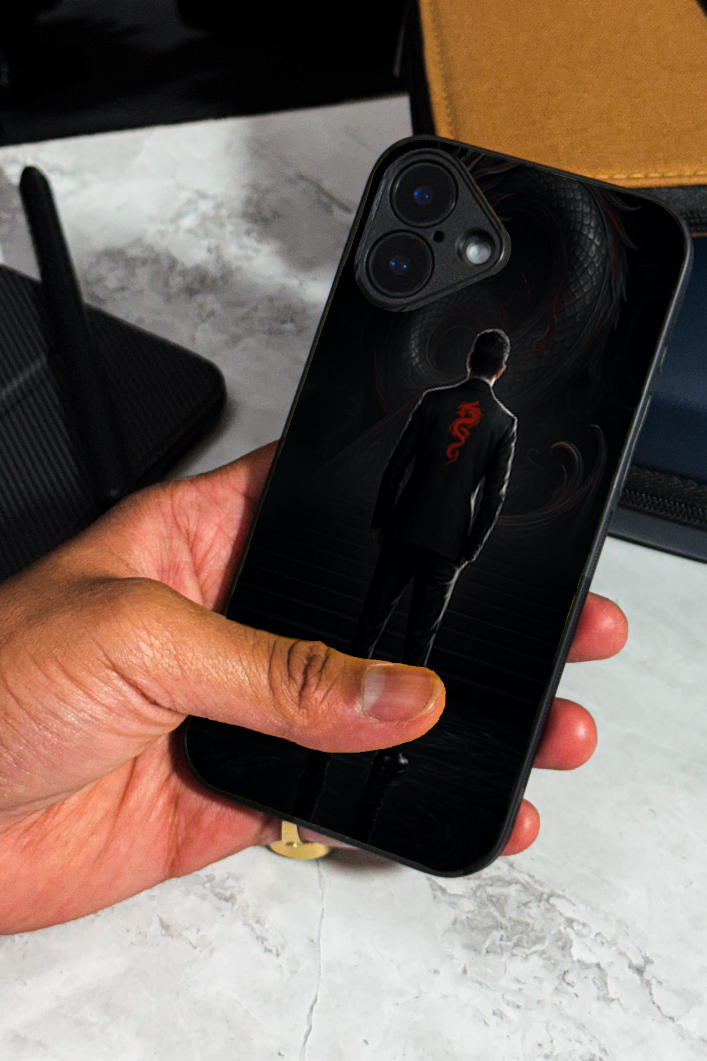 Venom Authority Premium Glass Back Cover For iPhone 11,12,13,14,15,16 Models