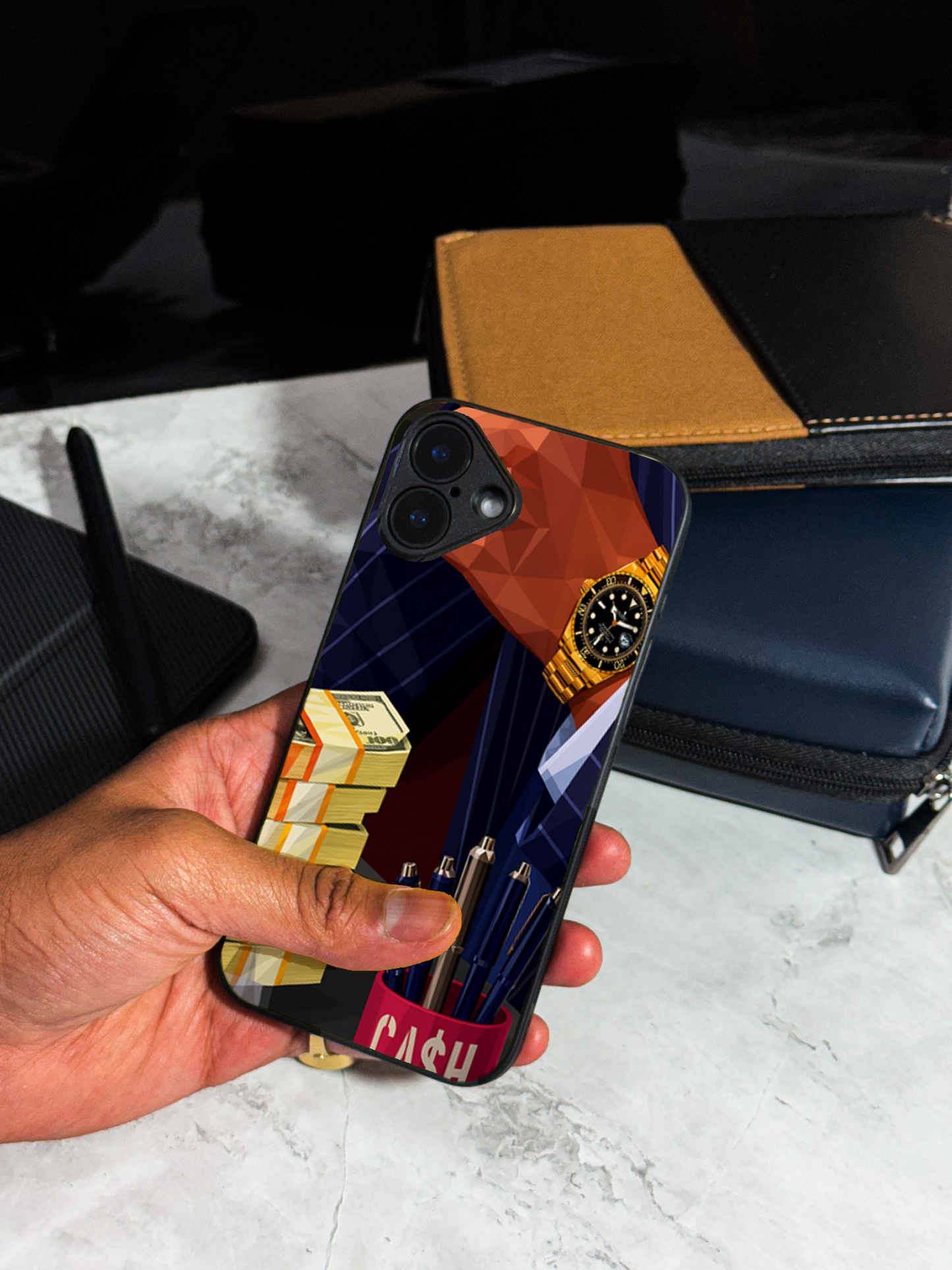 Cash Empire Premium Glass Back Cover For iPhone 11,12,13,14,15,16 Models