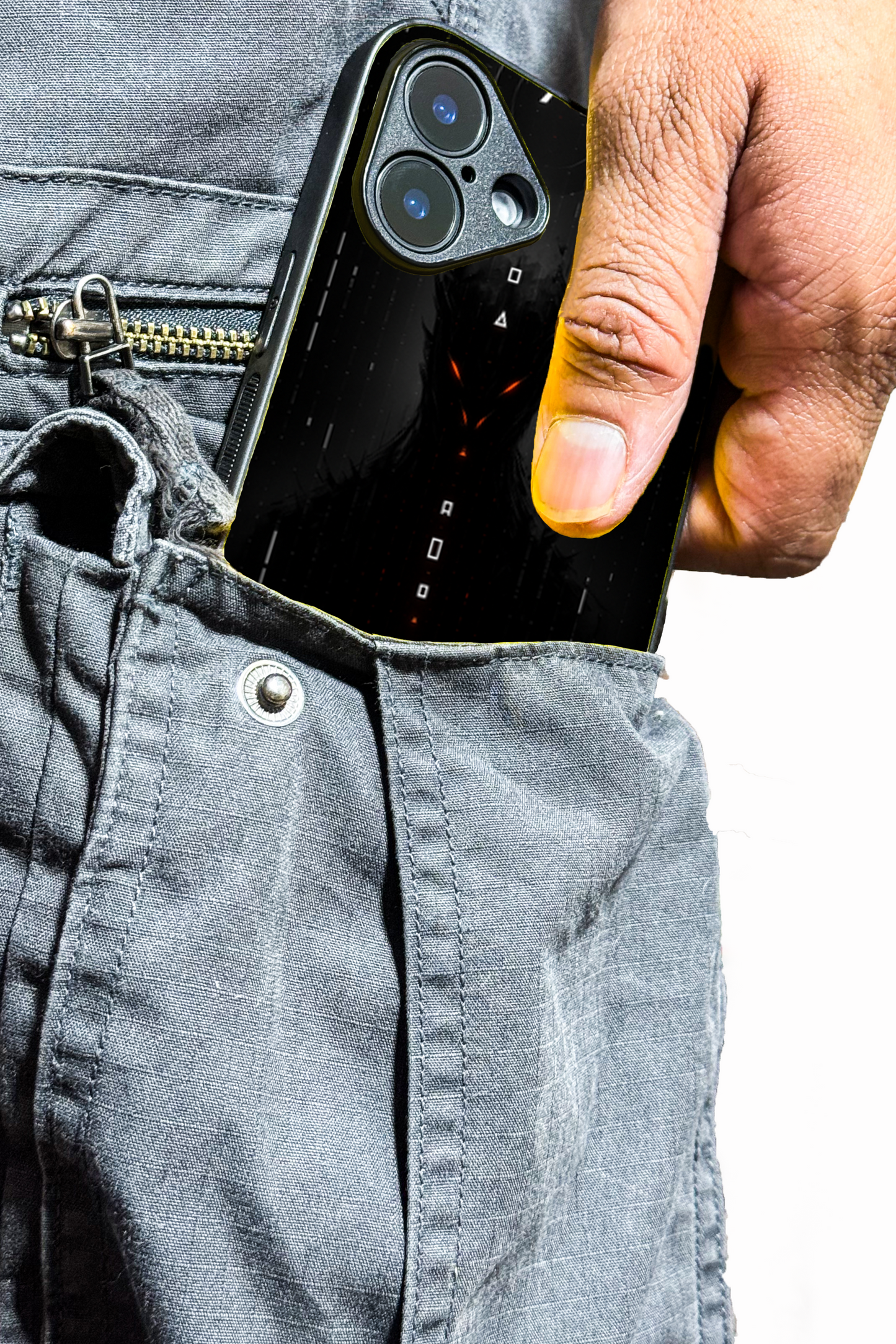 Oblivion Eyes Premium Glass Back Cover For iPhone 11,12,13,14,15,16 Models