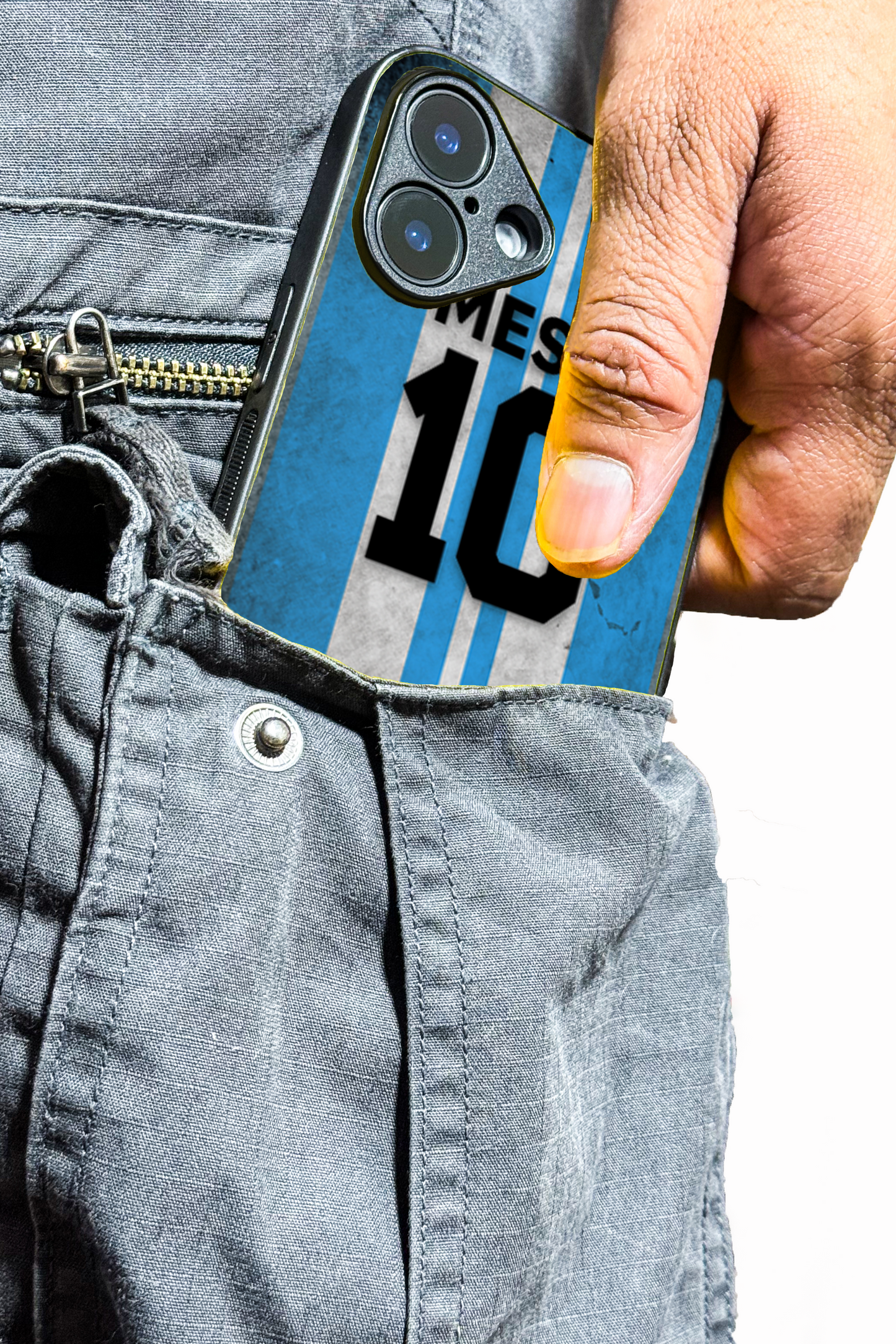 GOAT 10 Premium Glass Back Cover For iPhone 11,12,13,14,15,16,17 Models