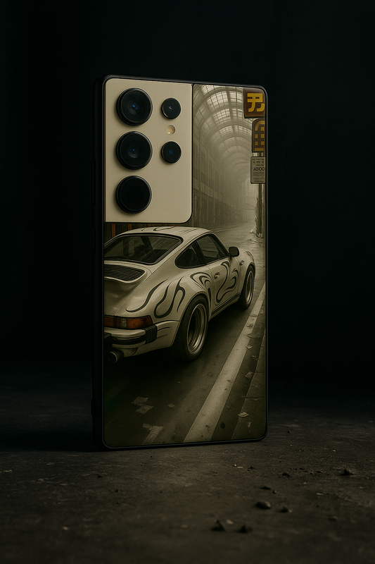 I Love To Race Premium Glass Back Cover For Galaxy S22, S23, S24, S25 Models