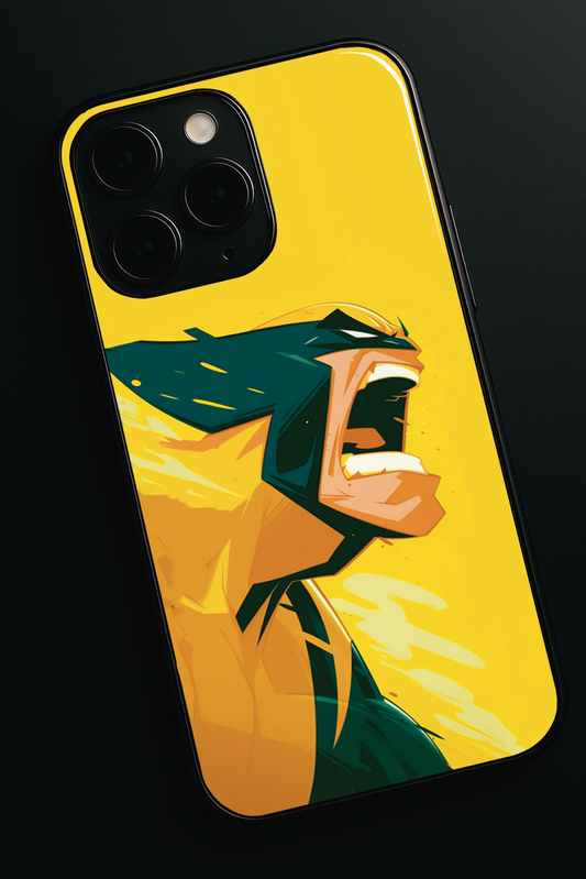 Rage Unleashed Premium Glass Back Cover For iPhone 11,12,13,14,15,16 Models
