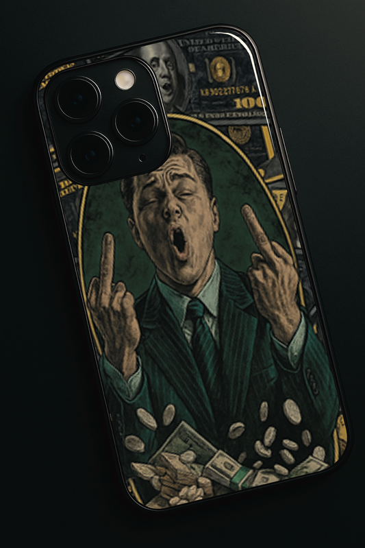 Cash Over Class Premium Glass Back Cover For iPhone 11,12,13,14,15,16 Models