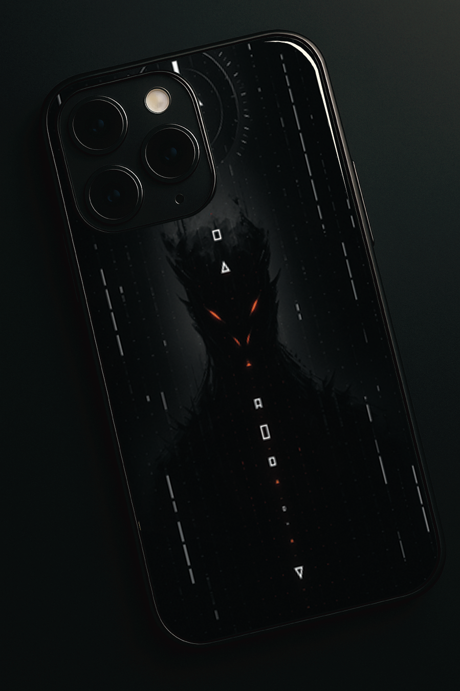 Oblivion Eyes Premium Glass Back Cover For iPhone 11,12,13,14,15,16 Models