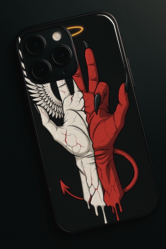 Duality Premium Glass Back Cover For iPhone 11,12,13,14,15,16 Models