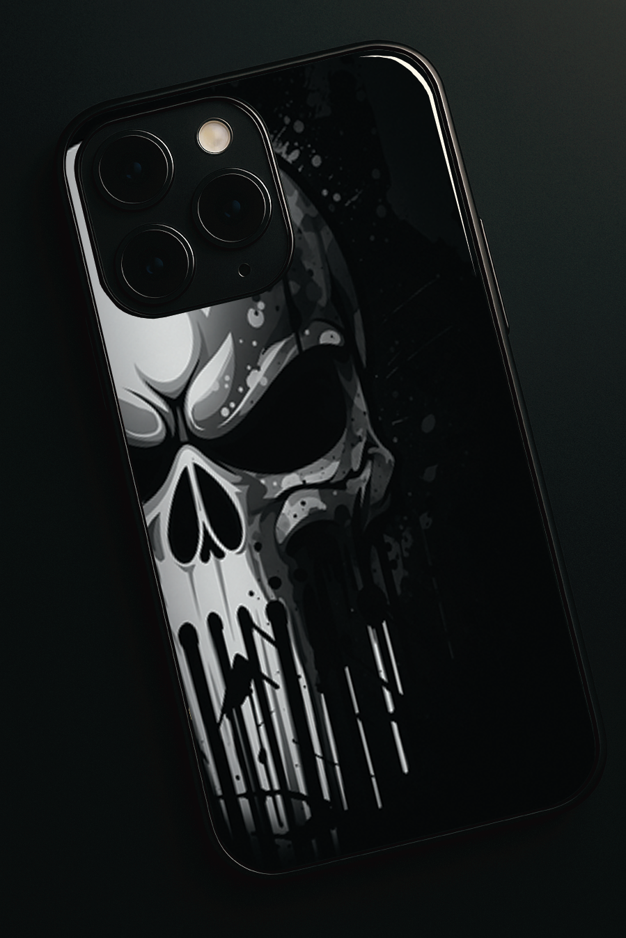 Deathmark Premium Glass Back Cover For iPhone 11,12,13,14,15,16 Models
