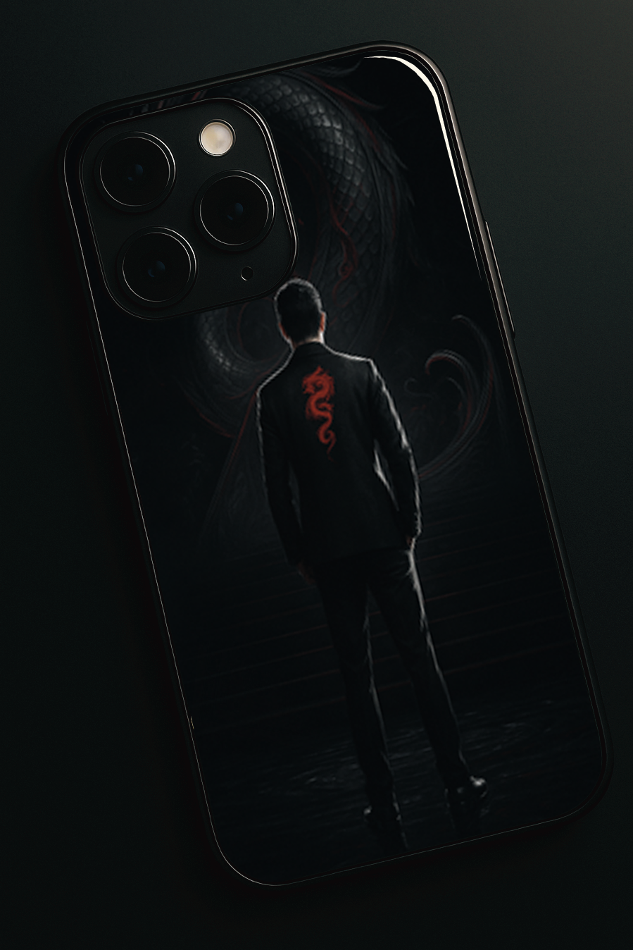 Venom Authority Premium Glass Back Cover For iPhone 11,12,13,14,15,16 Models