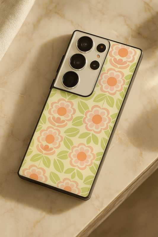 Sunset Garden Premium Glass Back Cover For Galaxy S22, S23, S24, S25 Models