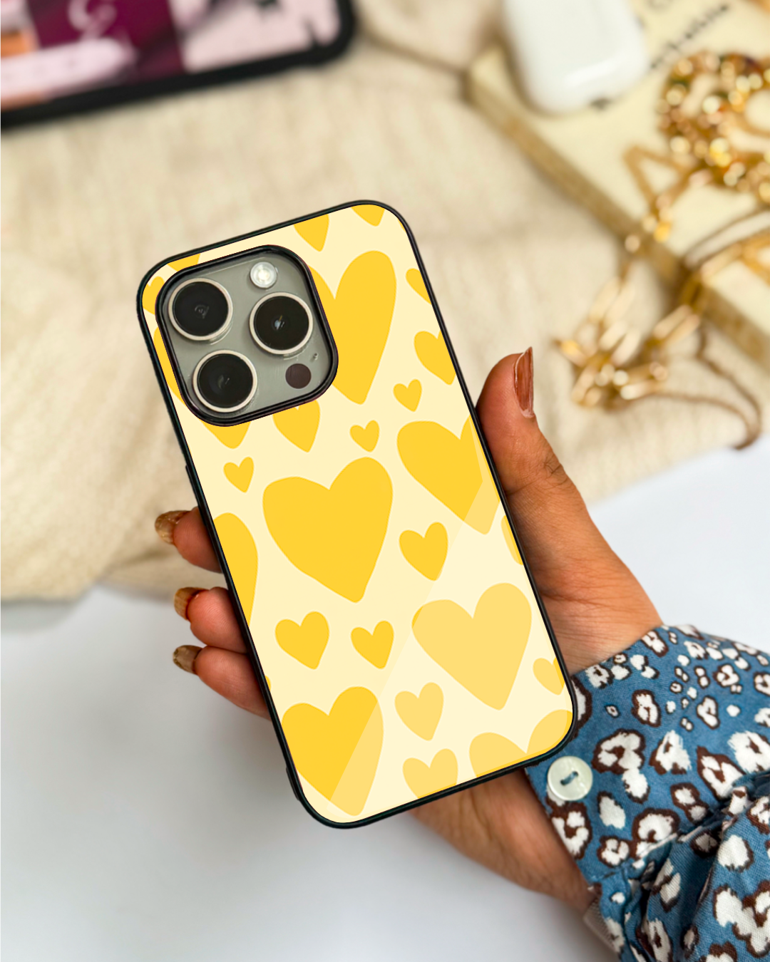 They Were All Yellow Premium Glass Back Cover For iPhone 11,12,13,14,15,16 Models
