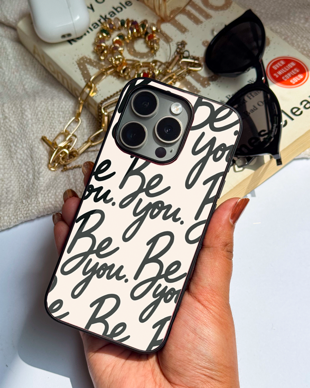 Be-You Premium Glass Back Cover For iPhone 11,12,13,14,15,16 Models