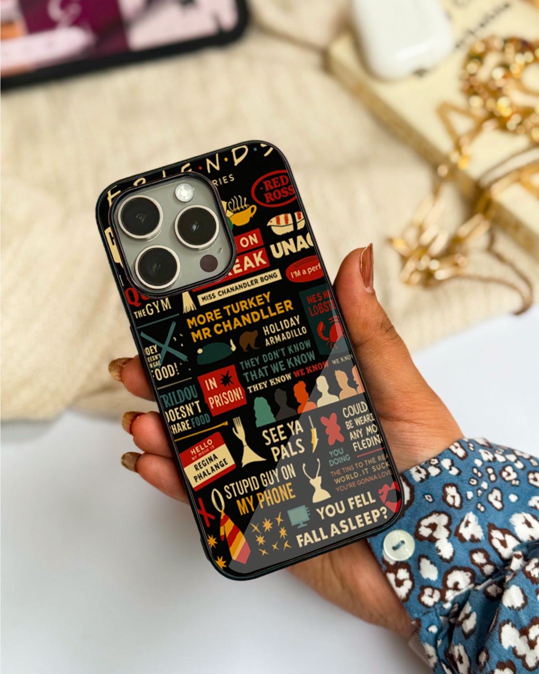 F.R.I.E.N.D.S Premium Glass Back Cover For iPhone 11,12,13,14,15,16 Models